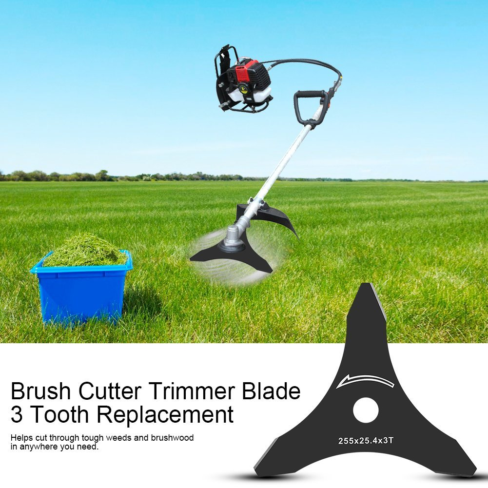 Brush Cutter Blade 3-Tooth with 25.4 Mm Bore Weed Cutter Metal Blade Brushcutter & Trimmer Strimmer Blades image number 3