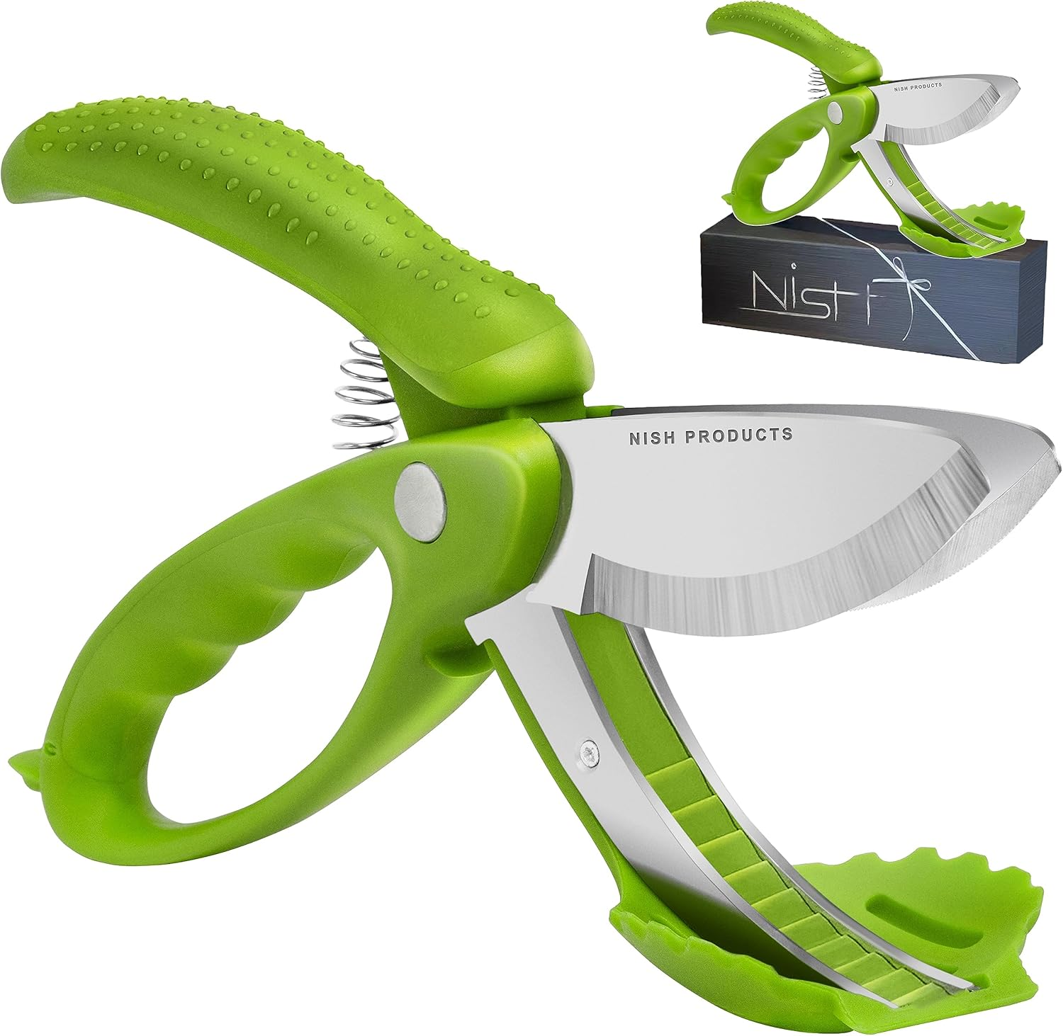 Upgraded Salad Scissor Salad Choppers Tossing and Chopping Heavy Duty Kitchen Salad Scissors Multifunction Double Blade Salad Cutting Tong Scissor Double Blade