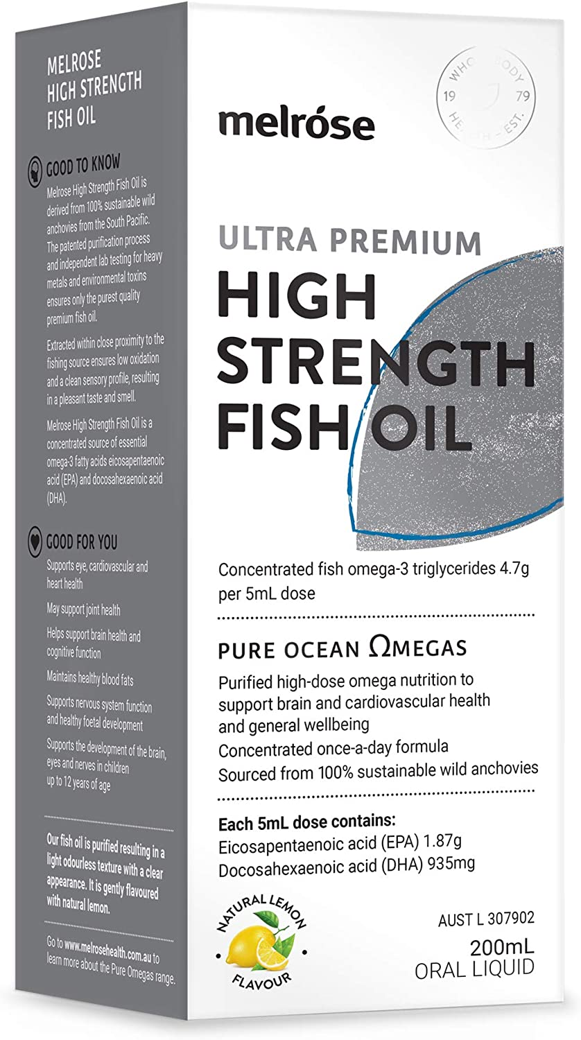 Melrose High Strength Fish Oil 200Ml image number 2