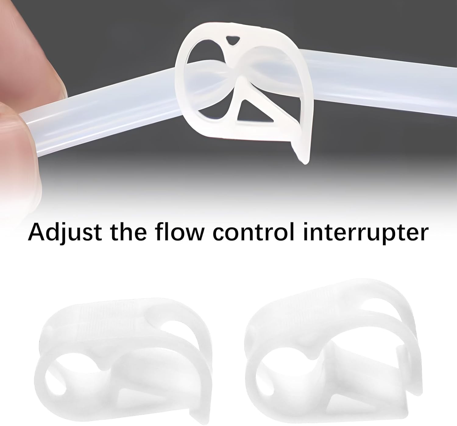 Create Idea 10Pcs Adjustable Tube Clamp PP Tubing Clamps Pipe Clamps Water Flow Control Clip Adjustable Tube Clam for Control Flow of Liquid in the Pipe Fit for 5-8Mm Tube image number 2