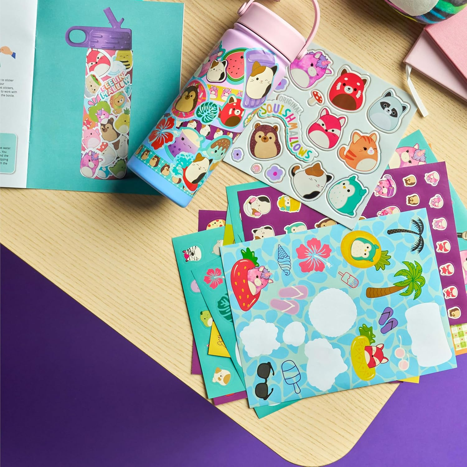 Kaleidoscope Squishmallows Ultimate Sticker Bomb Carry Case - Hundreds of Stickers, Pencil Case, and Activity Book image number 4