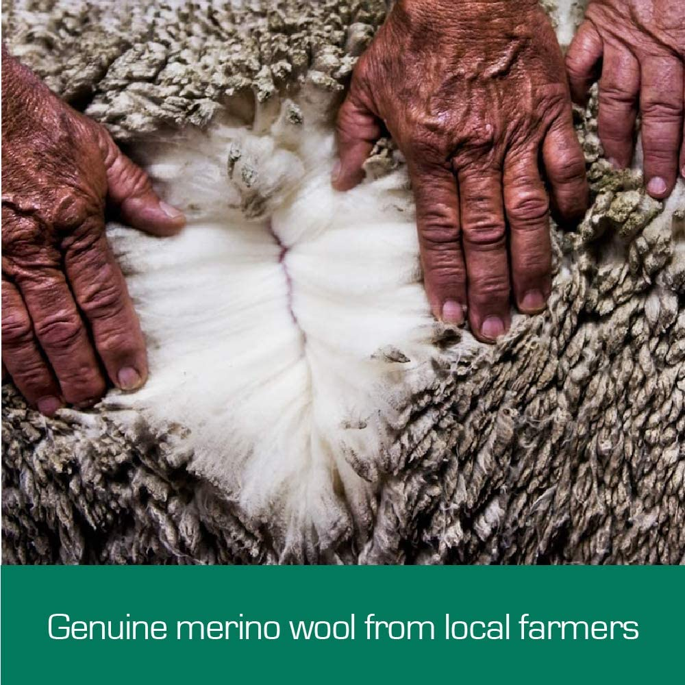 Australian Made Washable Merino Wool Quilt/Doona/Duvet 350GSM Light Weight (210X210Cm Queen)