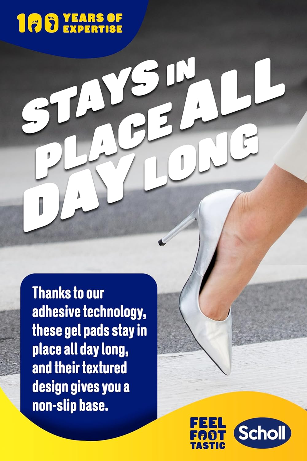 Scholl Party Feet Heel Shields &ndash; Soft Gel Pads for Heel Rubbing & Shoe Slipping Prevention &ndash; Non-Slip, All-Day Comfort, Reusable Cushions, Slim Invisible Fit for Heels & Flats &ndash; 1 Pair