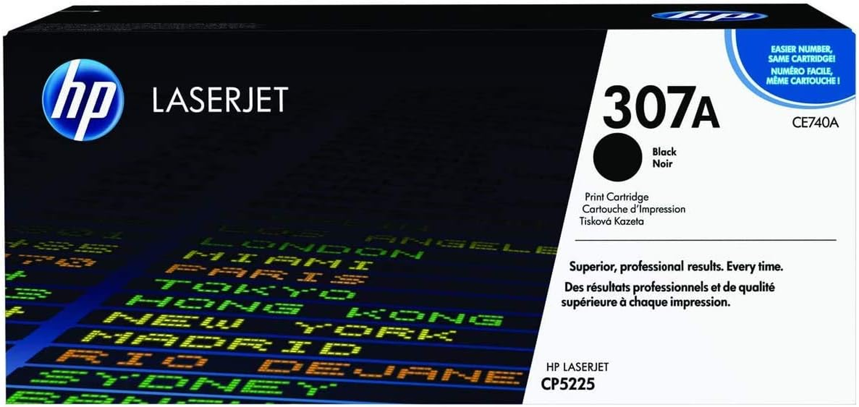 HP CE740A/307A Compatible Toner Cartridge, Black