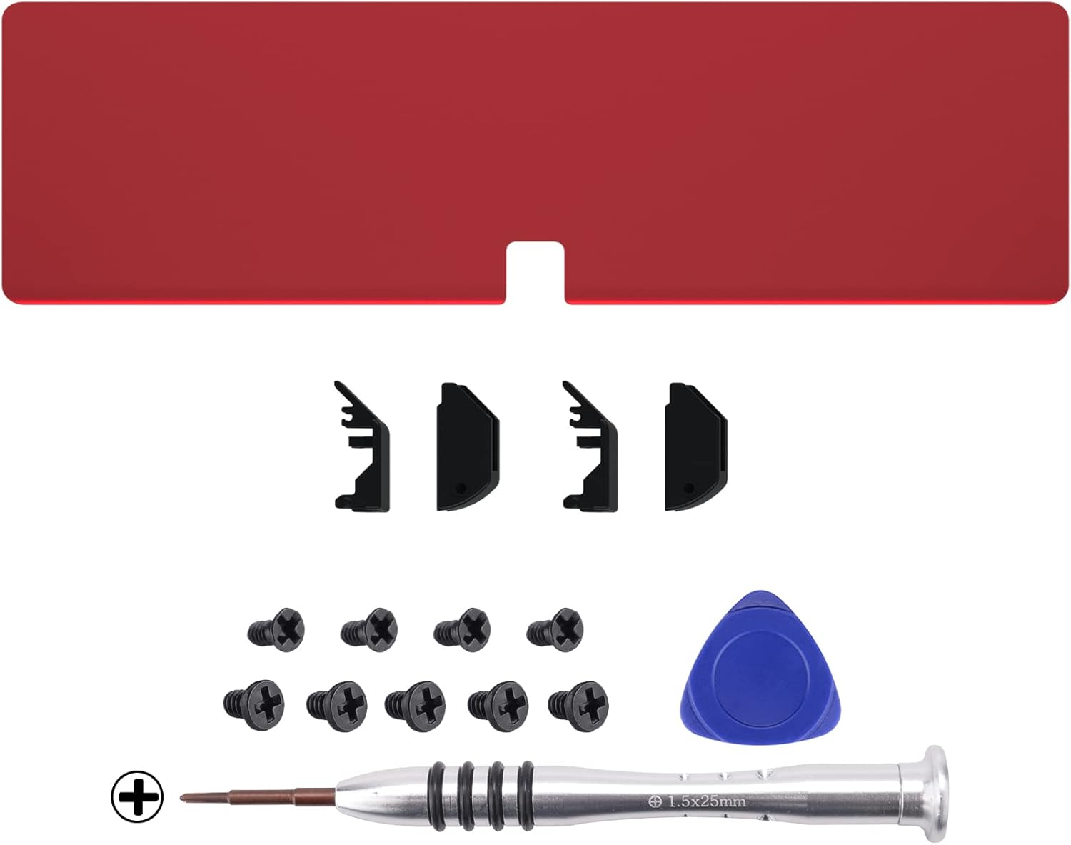 Extremerate Vampire Red Soft Touch Replacement Metal Kickstand for Nintendo Switch OLED Console, Metal Back Bracket Holder Kick Stand for Nintendo Switch OLED - Console NOT Included image number 2