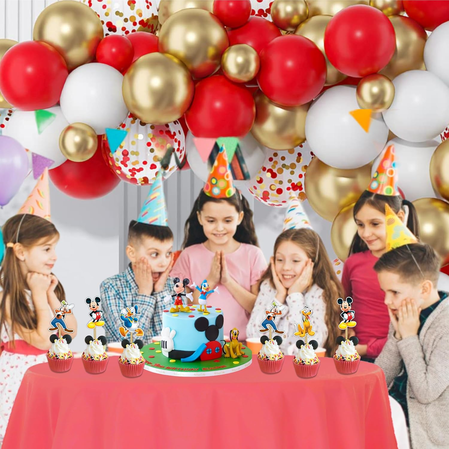 Mcky Muse Cupcake Toppers &ndash; Fun & Colorful Decorations | Perfect for Mcky Muse-Themed Birthdays, Parties & Celebrations image number 4