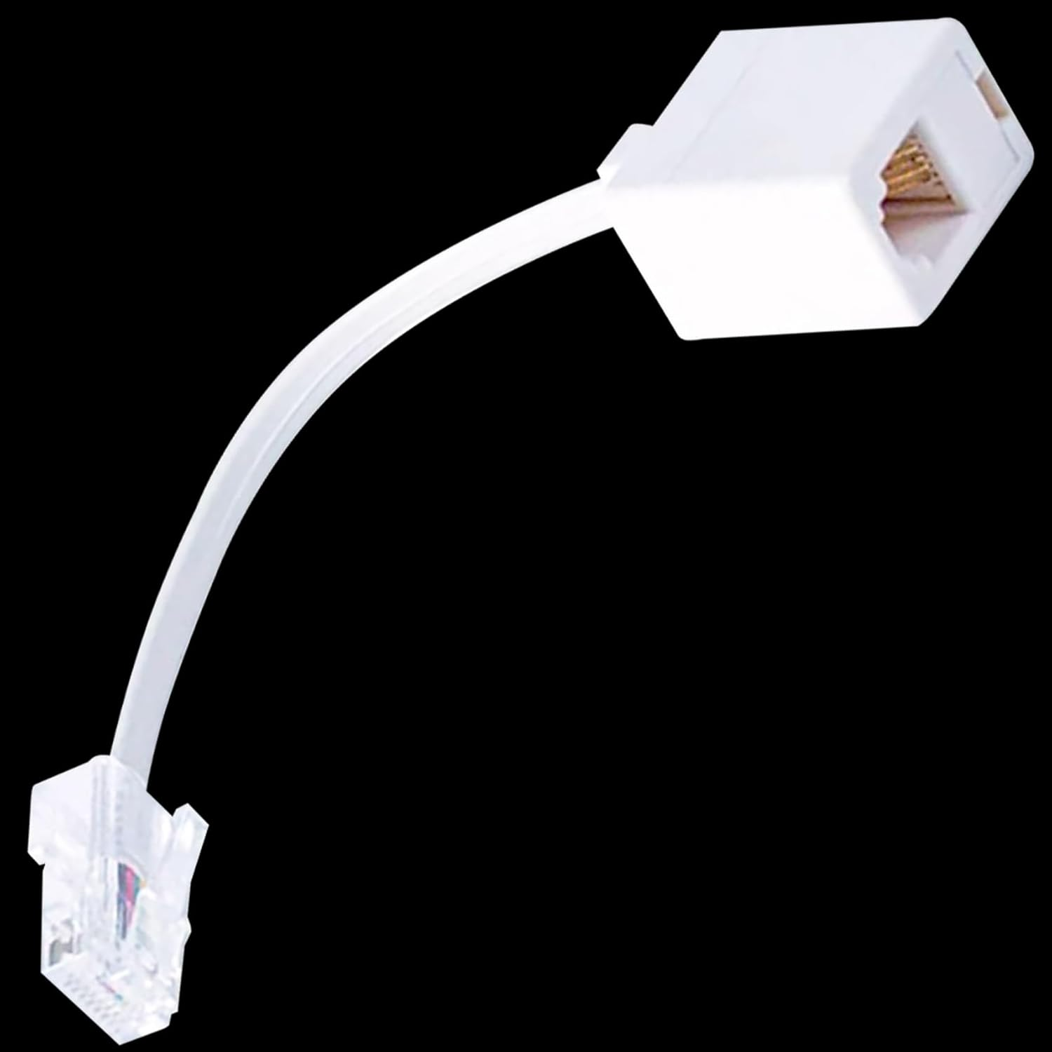 Tunghey 3Pack RJ45 to RJ11 Converter Adapter, Telephone RJ11 6P4C Female to RJ45 Ethernet 8P8C Male Cable Cord image number 2