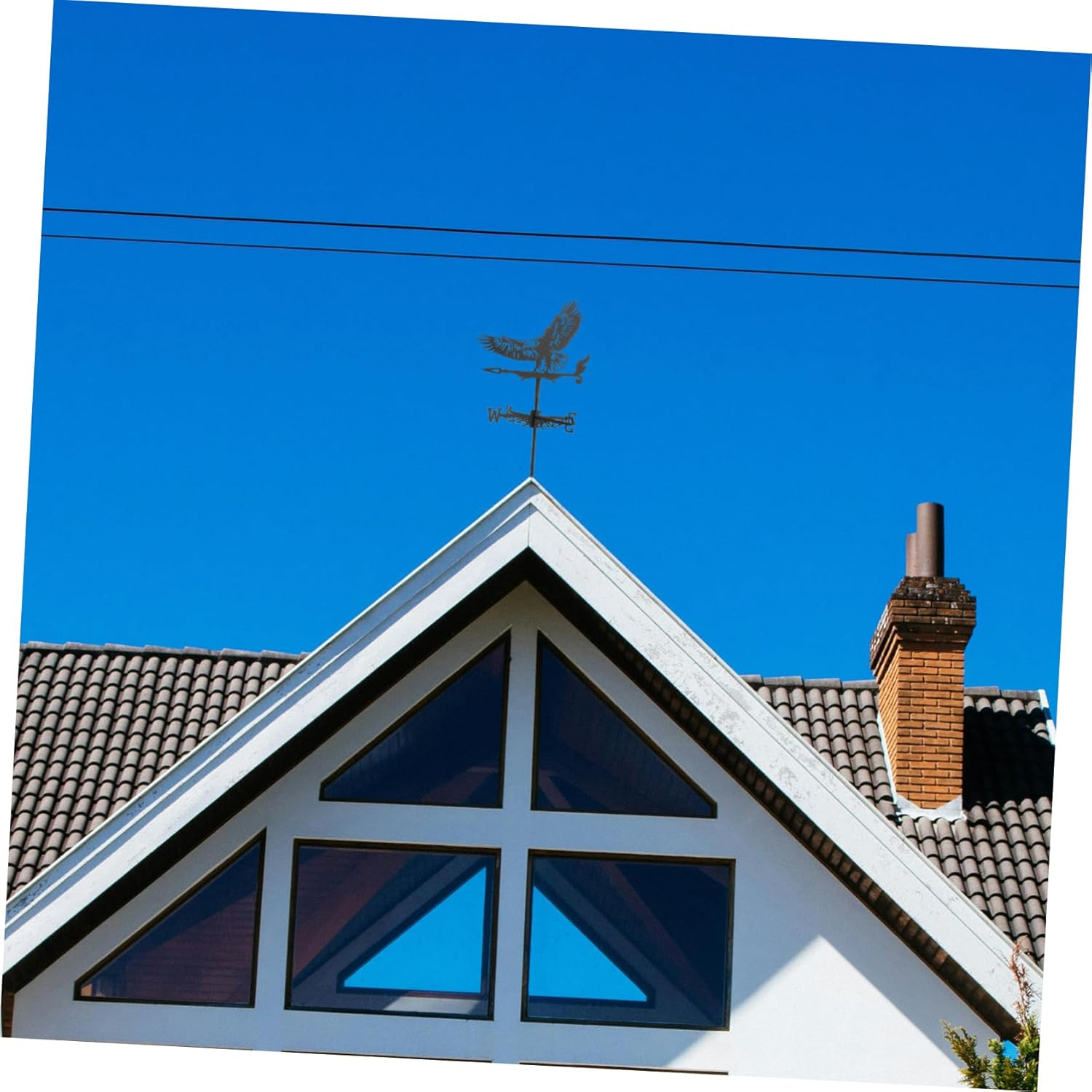 CANIGHT Elegant Metal Eagle Weathervane Roof Mount Garden Decorative Accessory image number 6