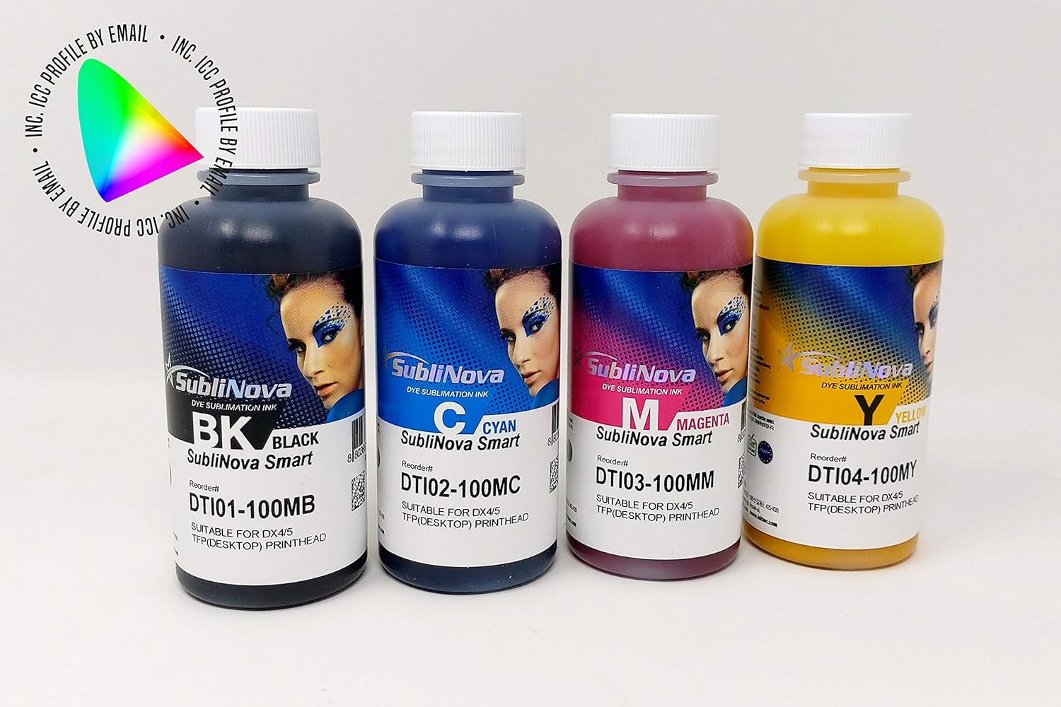Ink Tec Sublinova Smart DTI Dye Sublimation Inks (Easy Refill Set (C,M,Y,K), 100Ml) image number 4