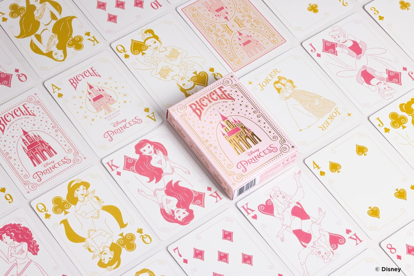 Bicycle Disney Princess Inspired Playing Cards Pink or Blue Playing Cards (Colors May Vary) image number 3