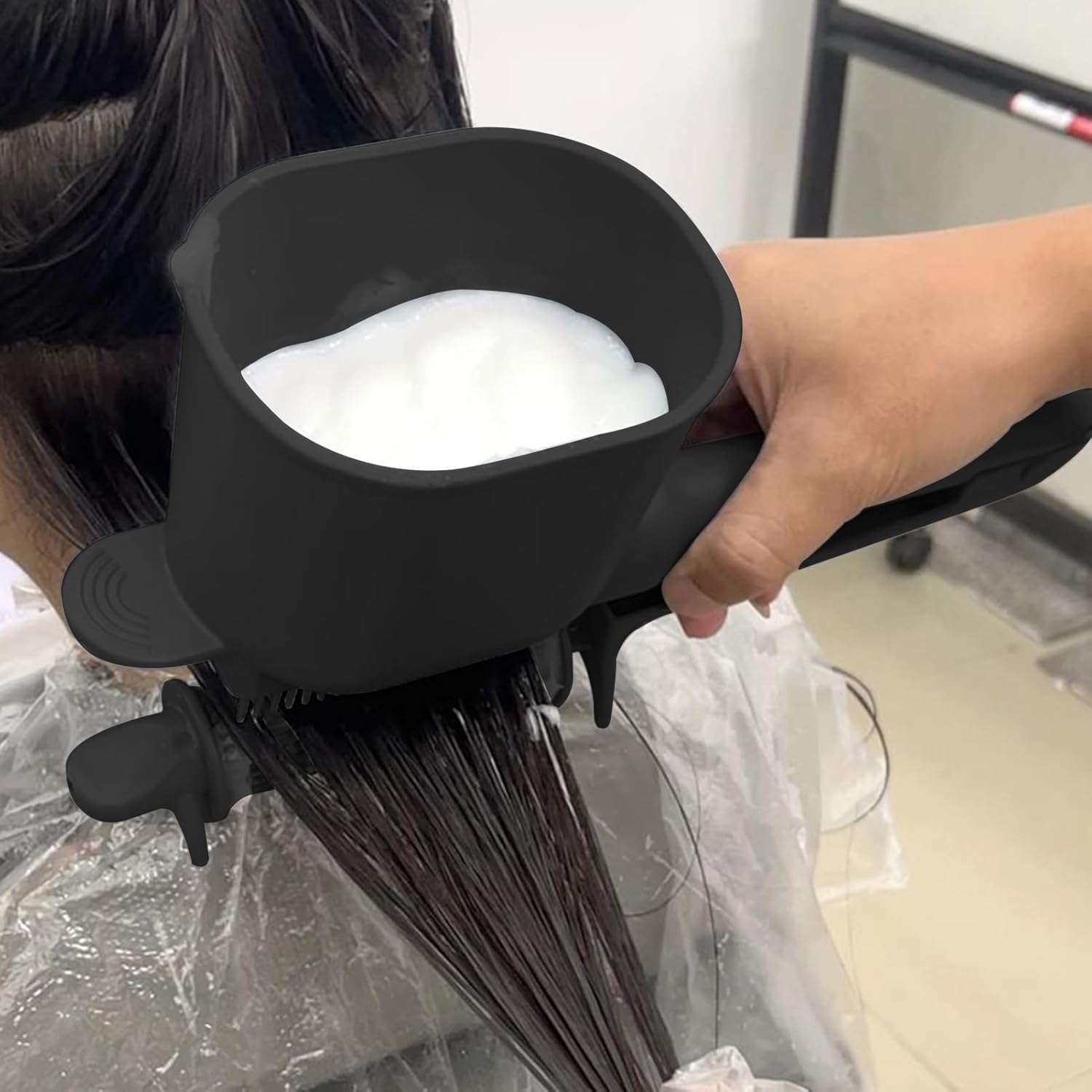 Roller Hair Color Applicator | Professional Automatic Roller Hair Dye Comb - Ergonomic Tint Dyeing Brush Stylist Salon Coloring Tool for Family Adults Friends Enthusiasts Beginners image number 1