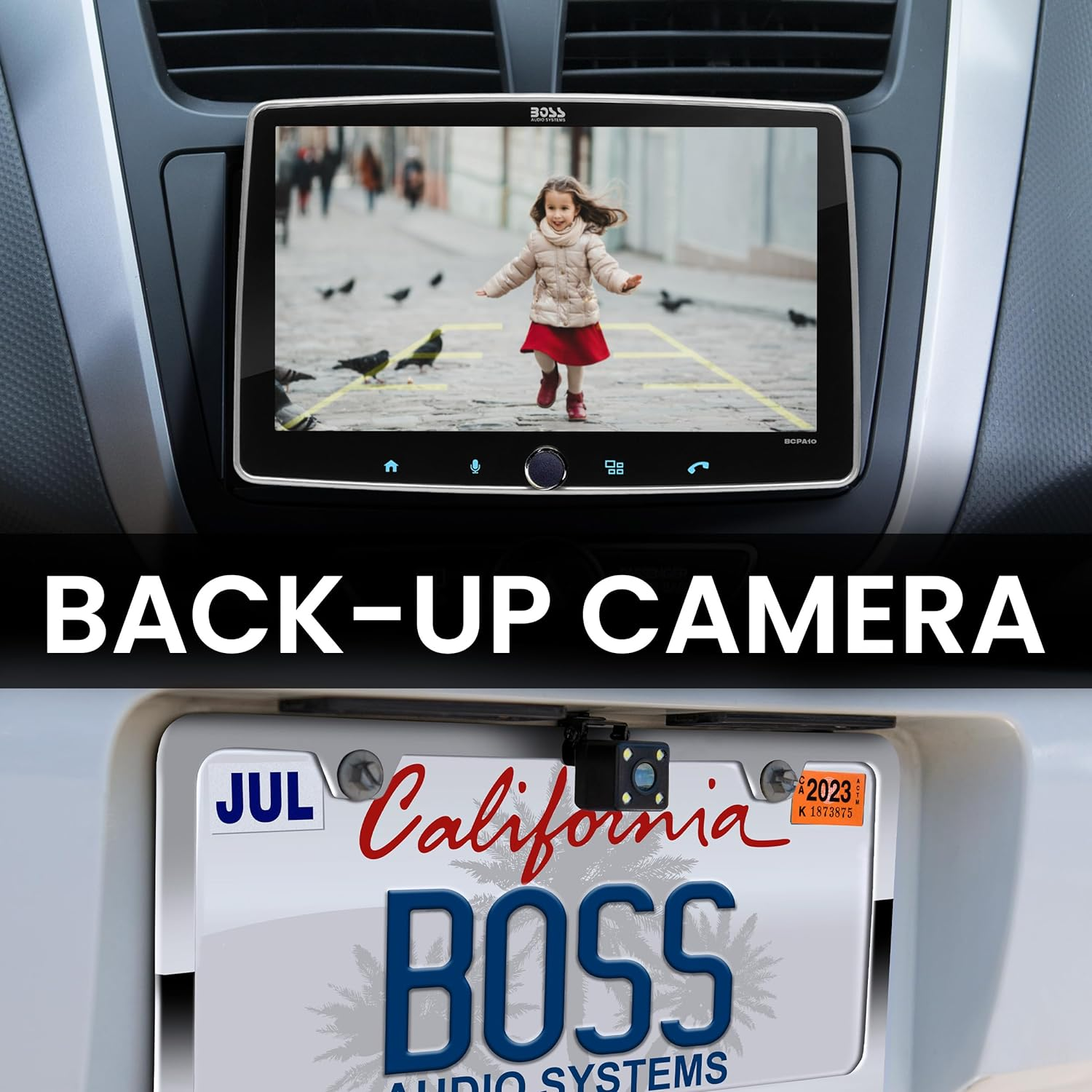 BOSS Audio Systems BCPA10RC Car Stereo - Apple Carplay, Android Auto, 10.1 Inch Single Din, Touchscreen, Bluetooth Audio and Calling, No CD DVD Player, Backup Camera, Radio Receiver image number 3