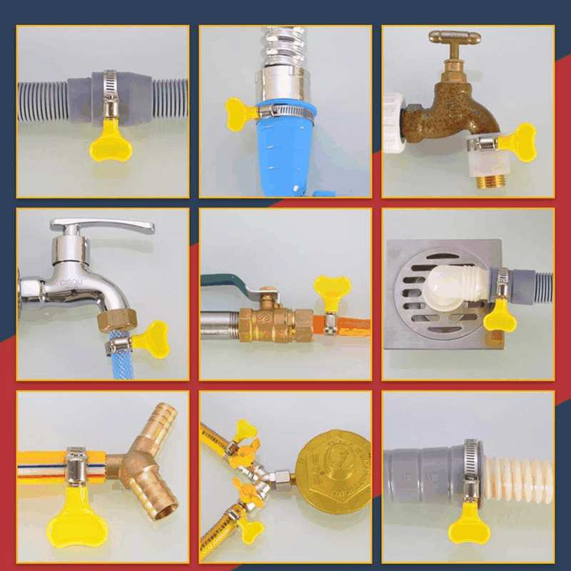 Hilitchi 40 Piece 8-29Mm Key-Type Adjustable Hose Clamp Assortment Kit image number 5