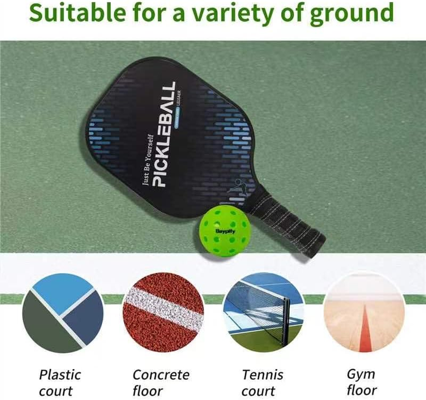 Pickleball Balls,6 Pack Outdoor Pickleball Ball, 40 Holes Design USAPA Approved and Sanctioned for Tournament Play image number 6