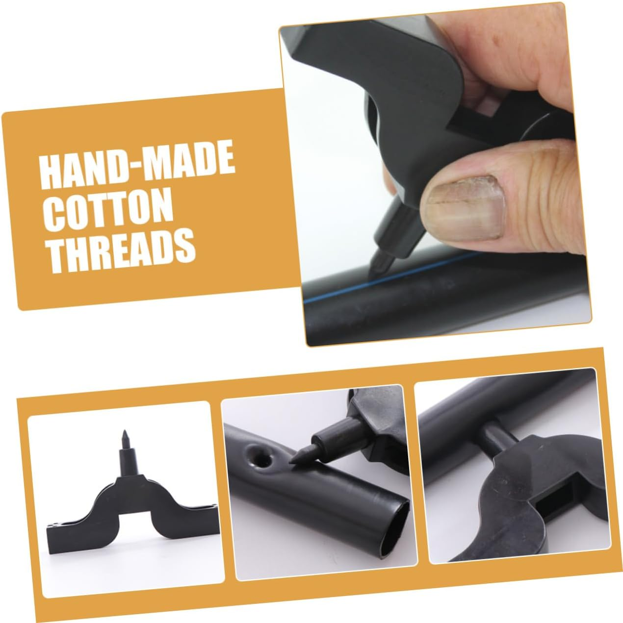 8Pcs Drip Irrigation Hole Punch Tools Gardening Fitting Insertion Tool Plastic Puncher Set for Automatic System Irrigation Tube Installation in Lawn and Garden image number 4