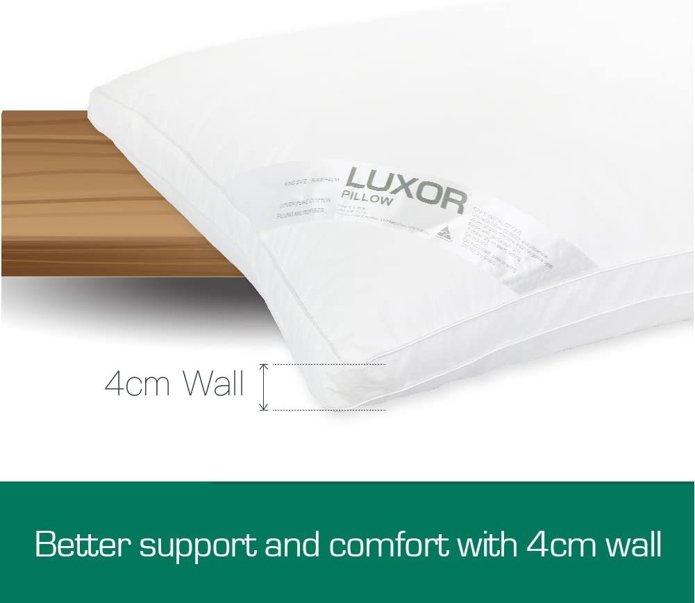 Australian Made Hotel King Size Pillow with 4Cm Wall (Single Pack) image number 3
