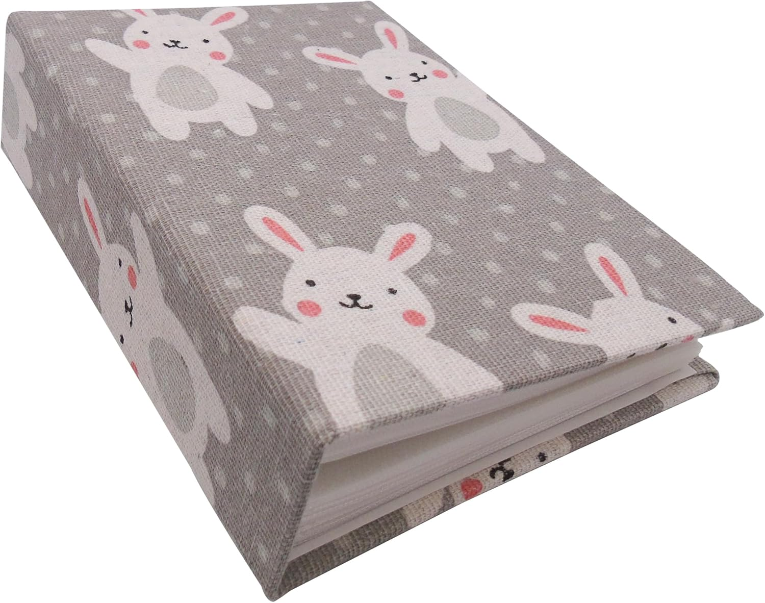 Kids Photo Album, 100 Pockets 10X15 Small Picture Album Book, Slip-In Linen Cover Photo Book for Boys, Girls, Family(Rabbit) image number 5