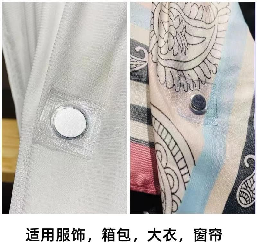 Wan 20 Pairs of Hidden Sewing Super Magnetic Snaps, PVC Wallet Closure Fasteners Snaps Magnet for Apparel Handbags Accessories DIY Craft Tools(1.4 Inch) White 095 image number 2