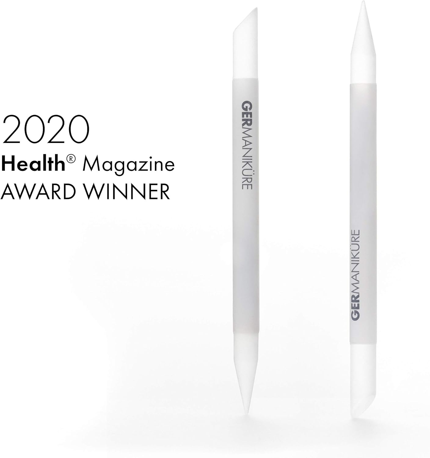 GERMANIKURE Gray Crystal Glass Nail File Set in Black Suede Case &ndash; Handmade in Czech Republic &ndash; Professional Manicure & Pedicure Supplies &ndash; Glass Cuticle Stick, Pusher, Moon File - Blue,Red image number 6