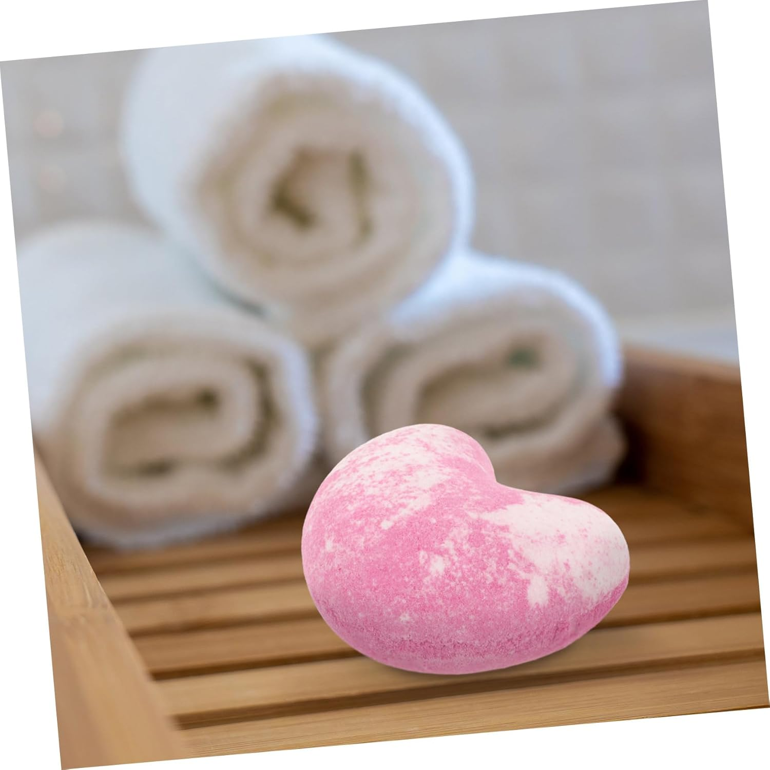 Valentines Day Heart Bath Salt Bombs for Women Dead Sea Shower Tablets Aromatherapy Shower Balls image number 3