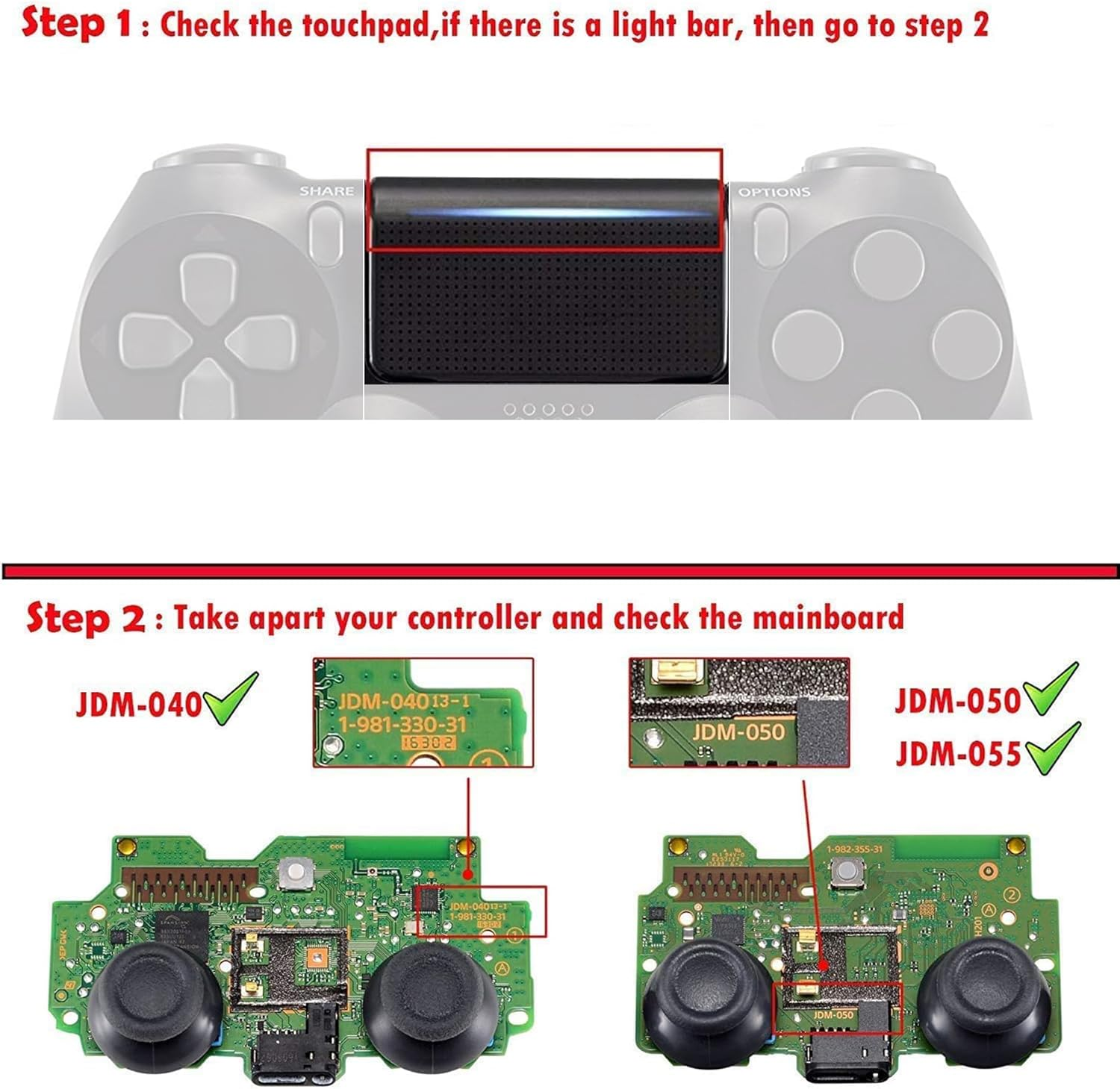 Extremerate Brown Wood Grain Patterned Custom Faceplate Cover, Replacement Front Housing Shell Case Compatible with Ps4 Slim Pro Controller JDM-040/050/055 - Controller NOT Included