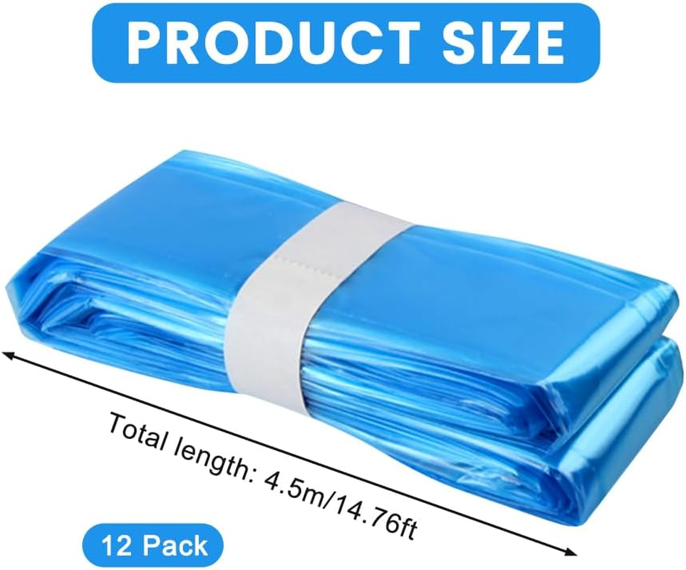 12 Pack Nappy Bin Refill Bags,4.5M Odour-Proof Nappy Bin Refil-L Cassettes,Diaper Pail Refills Bags Compatible with Angelcare/Tomme-E Tippe-E Sangenic and Platex Diaper Genie Diaper Pail, Blue image number 4