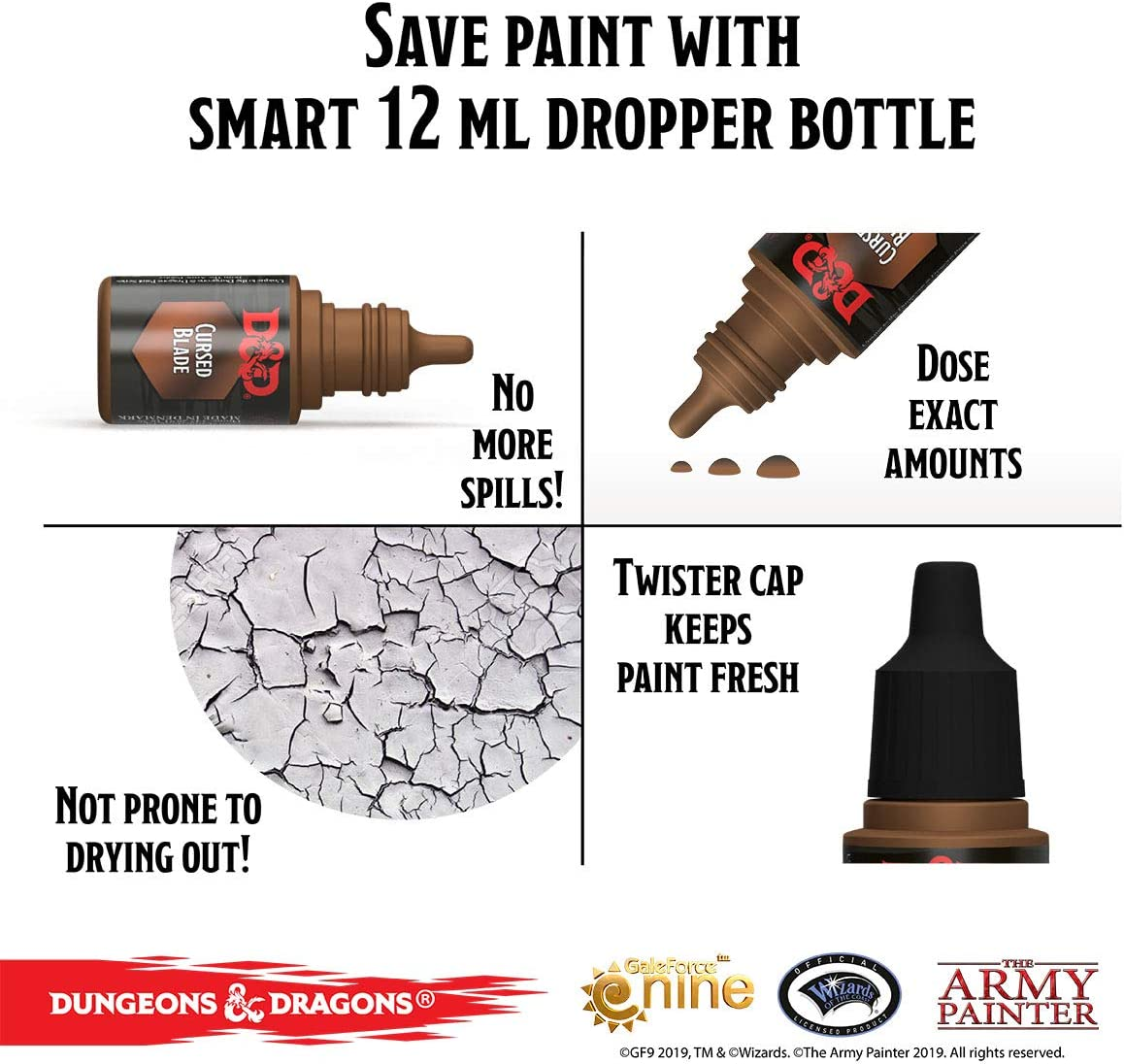 The Army Painter D&D: Undead Paint Set - Nolzur'S Marvelous Pigments Miniature Painting Kit with Acererak Miniature, Various, 11 Piece Set, GF975005