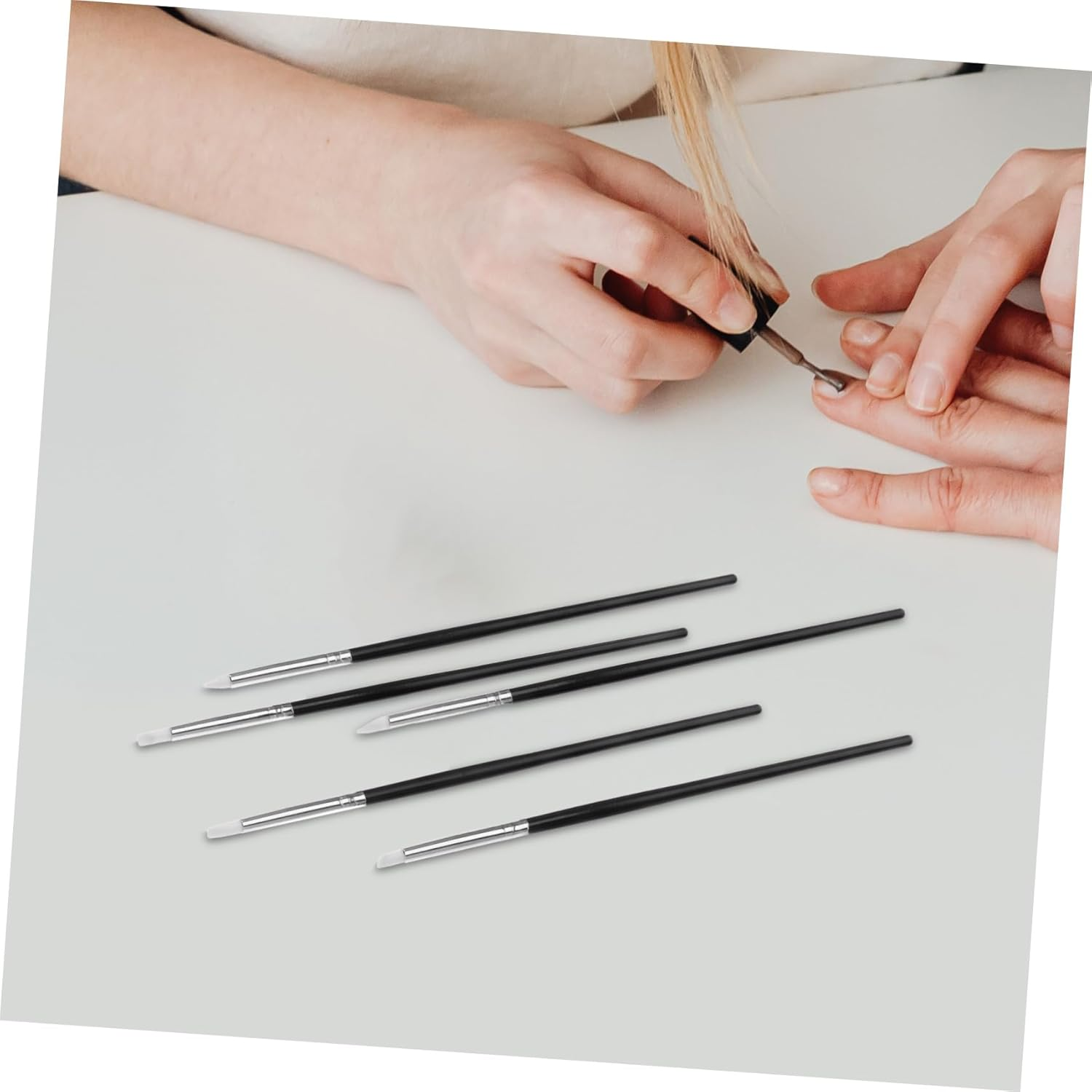 Minkissy Professional Nail Art Pen Set 15Pcs Manicure Kit Silicone Embossing Pen Nail Design Tools for Women image number 5