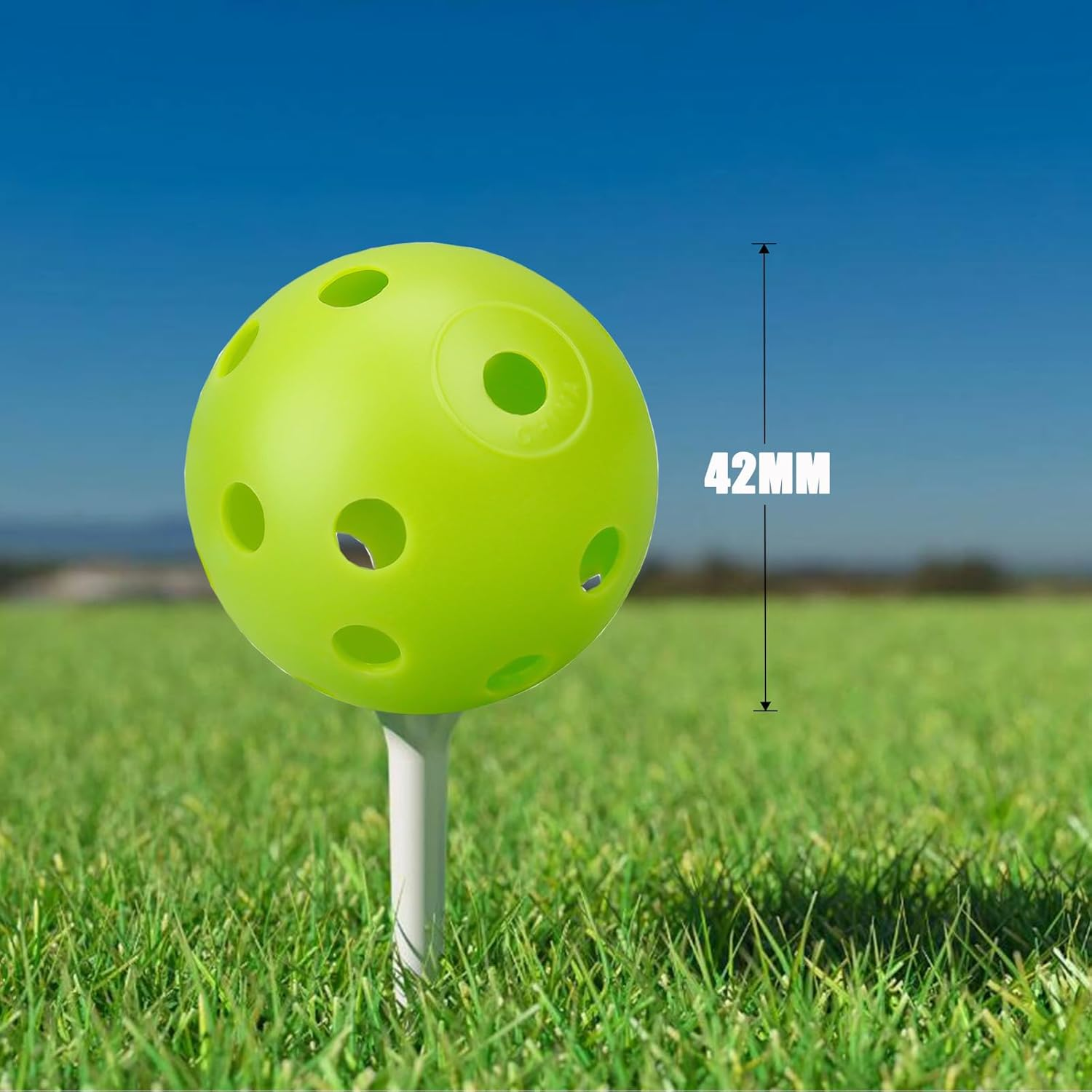 24 Pack Practice Golf Balls 42 Mm Limited Flight Plastic Golf Training Airflow Hollow Ball for Driving Range Swing Practice Backyard Indoor Outdoor Home image number 5