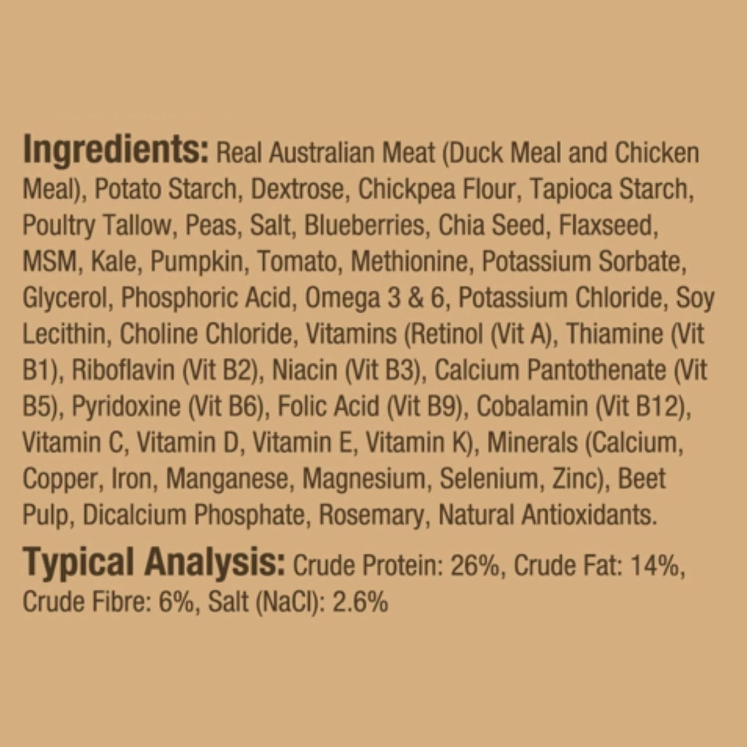 Vetalogica Australian Naturals High Protein Grain Free Small & Medium Breed Duck and Potato Treats for Dogs 210 G image number 3