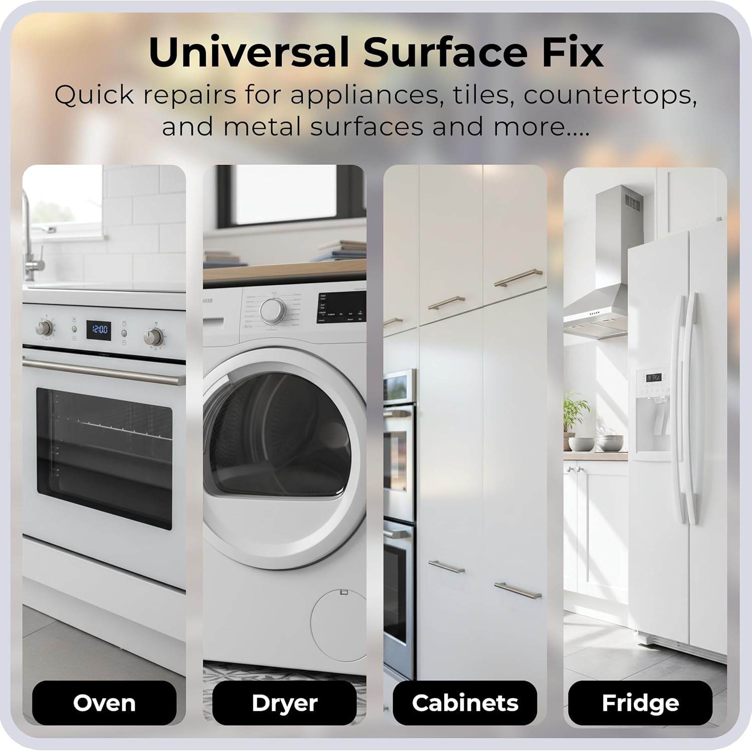 Spot. 30Ml White Gloss Touch up Paint Porcelain + Appliance Repair Kit for Chips, Scratches, Cracks and Stains on Tiles, Metal Surfaces, Ceramics and Fibreglass image number 1