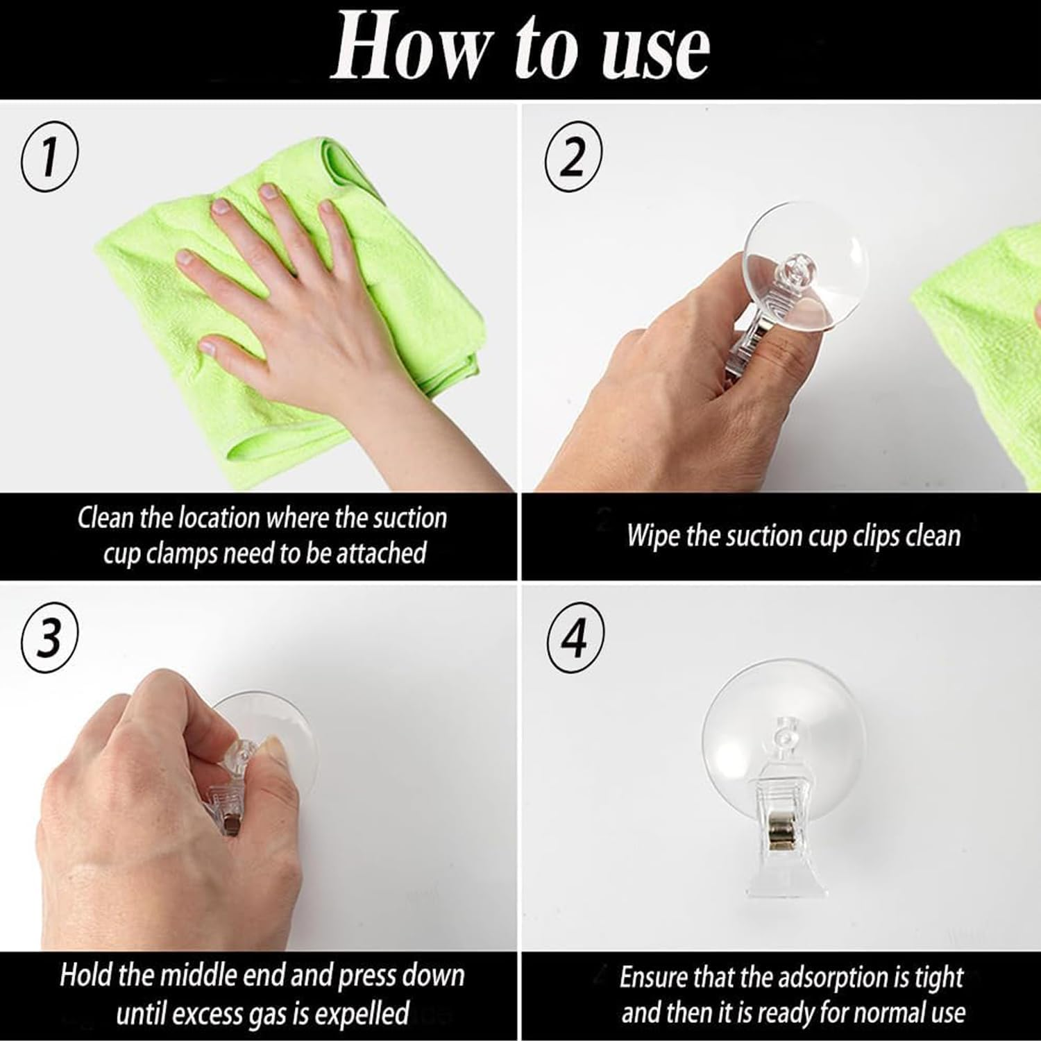 10 Pcs Aquarium Suction Cup Clips, Seaweed Clips, Aquarium Plant Cup Clips, round PVC Suction Cup Clips for Windows, Glass, Wall, Aquarium image number 6