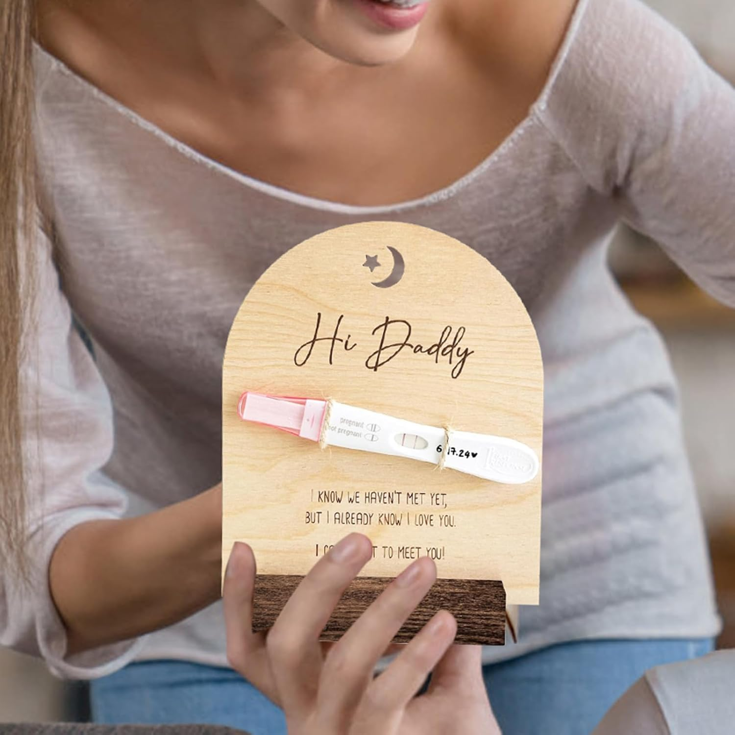 Hello Pregnancy Announcement - Baby Surprise Announcement Ideas | Creative Pregnancy Announcement for Dad to Be, Cute Baby Announcement Ideas image number 4