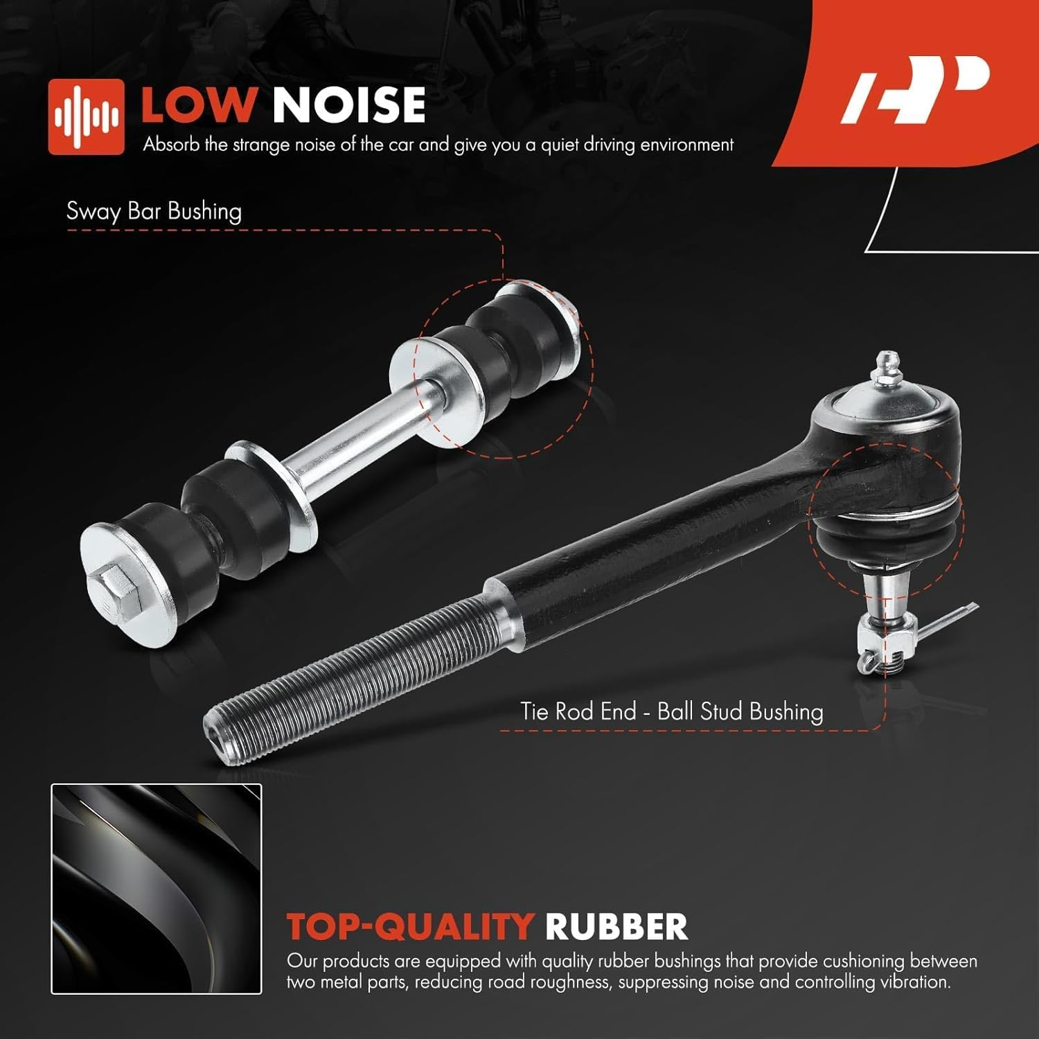 A-Premium Set of 10, Front Sway Bar Link, Lower Ball Joint, Outer Tie Rod End, Idler Arm, Center Link, Compatible with Chevrolet Camaro 1982-1992, Pontiac Firebird 1982-1992 image number 4