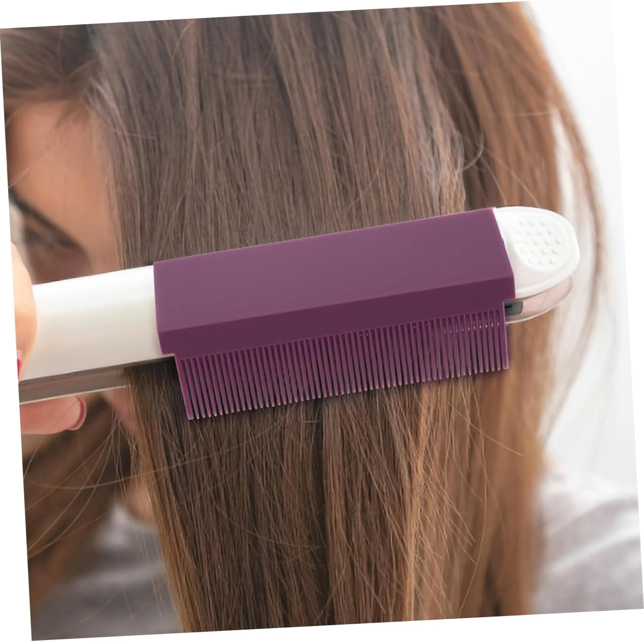 Detachable Hair Straightening Comb 2Pcs Lightweight Compact Hair Styling Tool for Home and Barber Use Iron Attachment image number 2