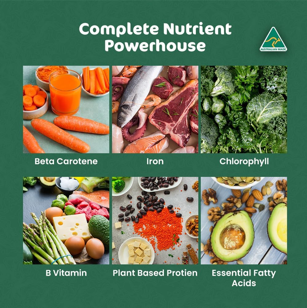 Biogenesis Organic Chlorella Tablets &ndash; 1000 Count (200Mg) | Australian Grown | Biodynamic Cracked Cell Wall | Rich in Chlorophyll, Vitamins & Minerals | Supports Energy & Immunity | Vegan Mini Tablets