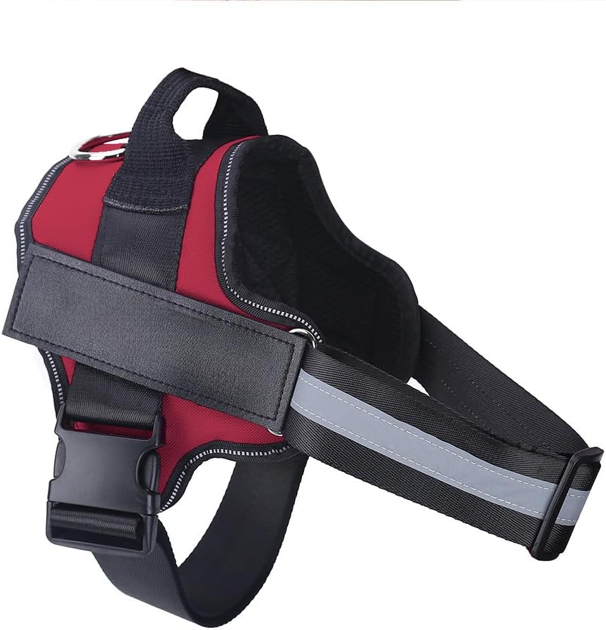 Service Dog Vest | Service Dog Harness | Reflective, Padded, No-Pull, Easy Use Buckle, & Durable (Red, Small) image number 3
