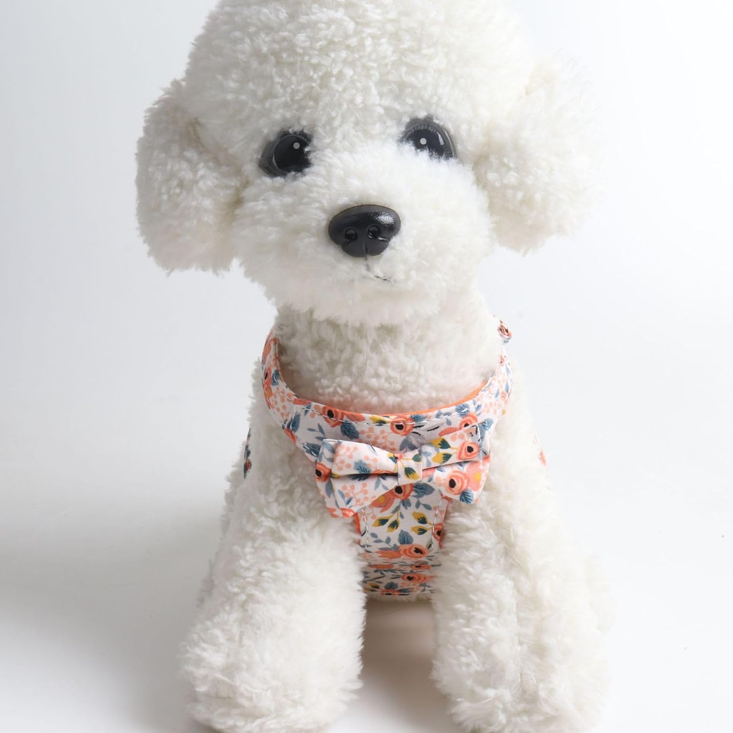 No Pull Floral Pattern Dog Harness- Lightweight and Soft Dog Harness, Adjustable Small Dog Harness and Leash Set, with Dog Leash, Suitable for Puppy (Style 1, Large) image number 1