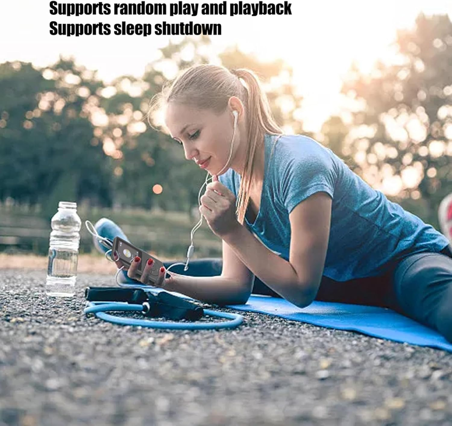 Mp3 Player MP4 Player, Ultra Thin 1.8 Inch LCD Portable Lossless Mp3 Music Player with HD Speaker, FM Radio, Voice Recorder and E Book, MP4 Player with Earphone for Kids Adults (Black) image number 3