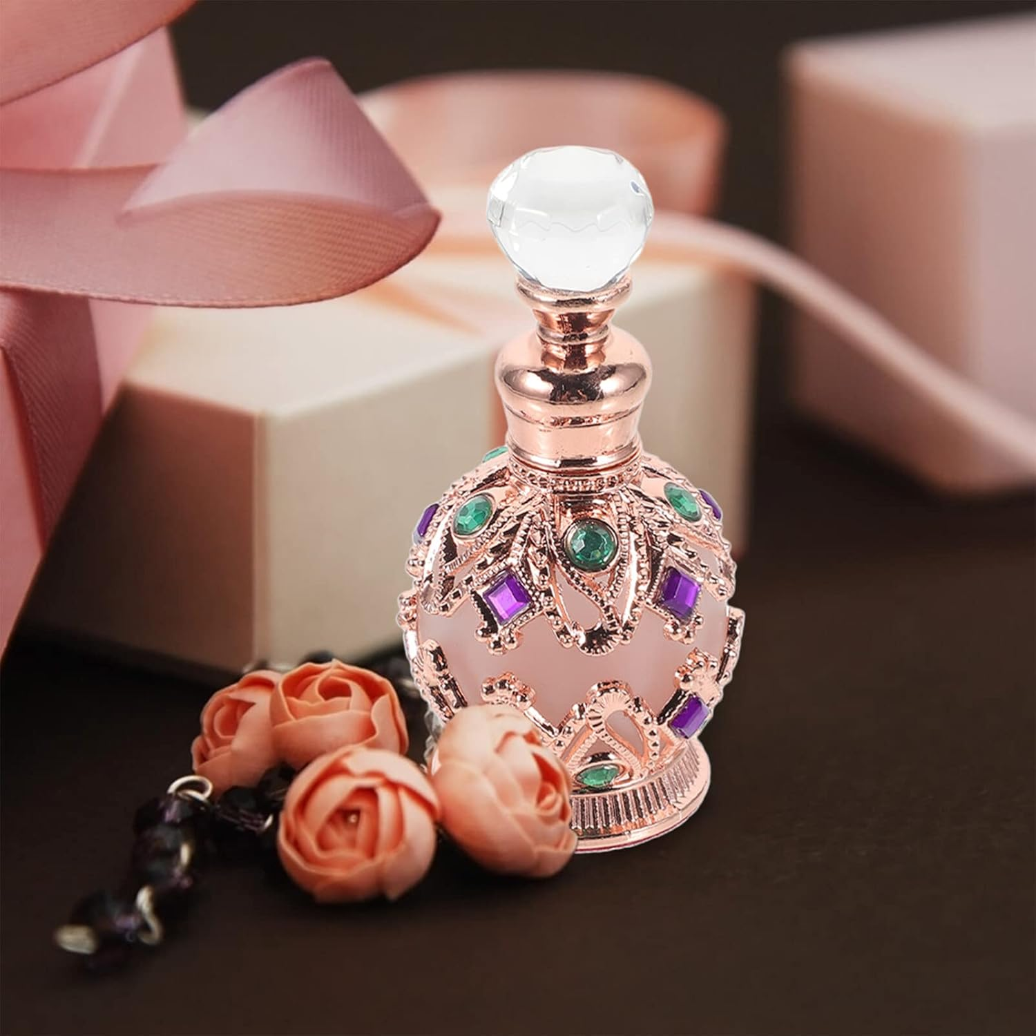 DECHOUS Empty Perfume Bottle Glass Bottle Portable for Refillable Fragrance Holder image number 5
