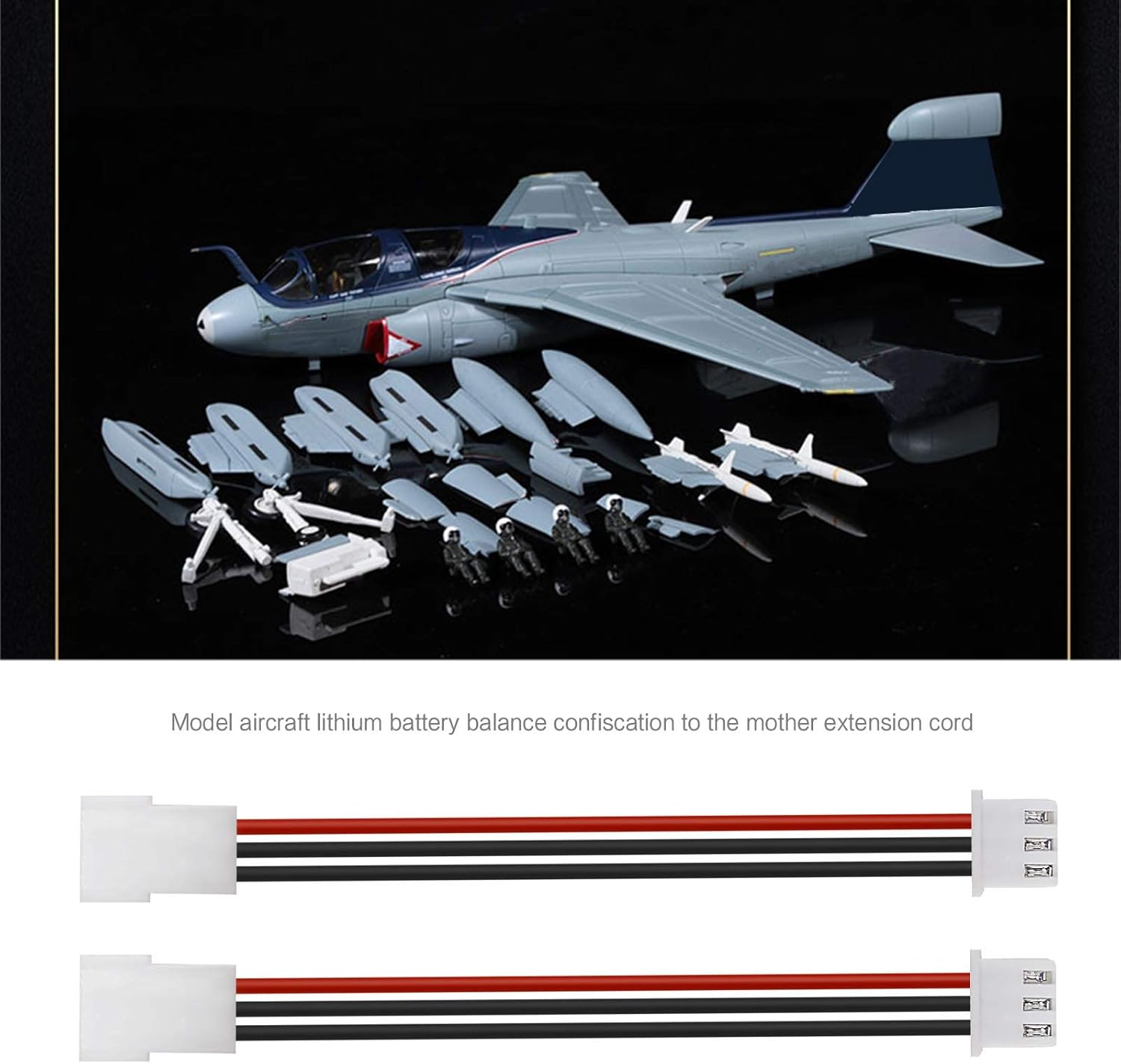 Emsea 2S-6S LIPO Battery Balance Charging Extension Cables JST-XH 2.54Mm Male Female Connector 22AWG Wires for RC Helicopter Drone Quadcopter 5 Pack image number 6