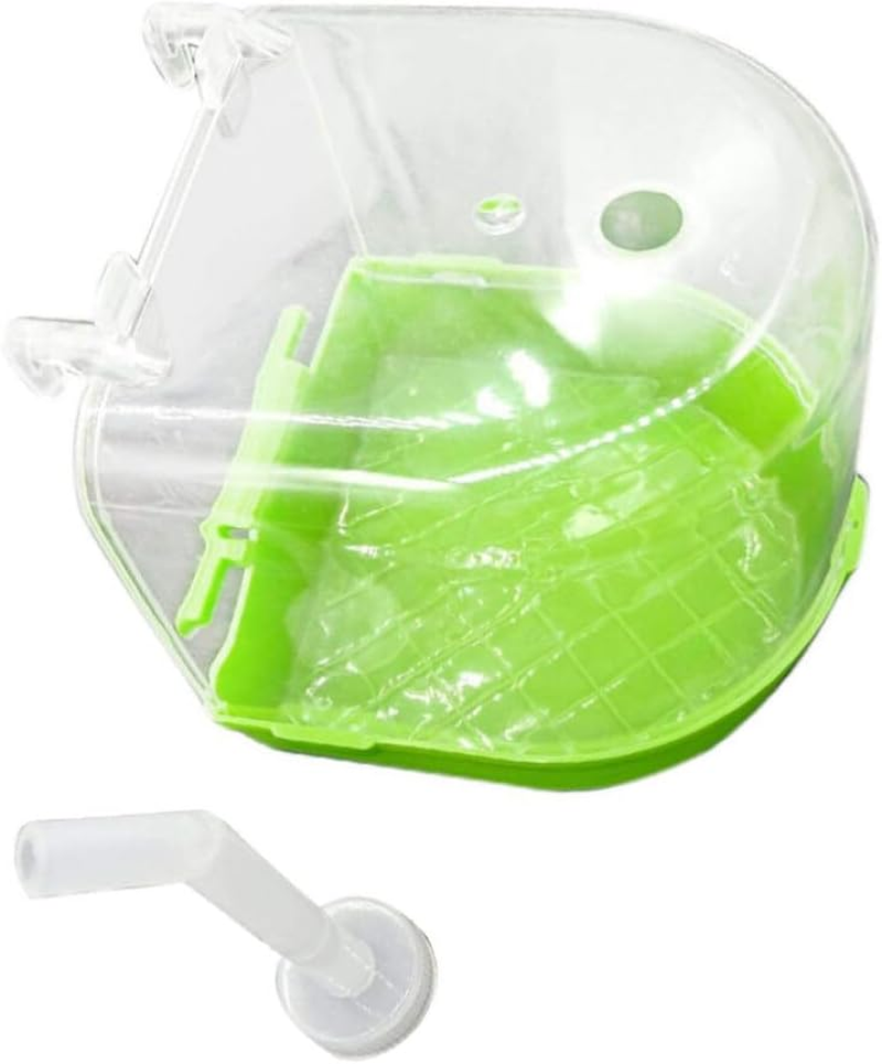 POPETPOP Bird Bath Cage Bird Essentials Bird Bath- Parakeet Bath, Bird Cage Accessories for Parakeets Canaries Cockatiels Finches Bath Essentials Parakeet Bird Cage Cockatiel Toys Budgie Bath image number 3