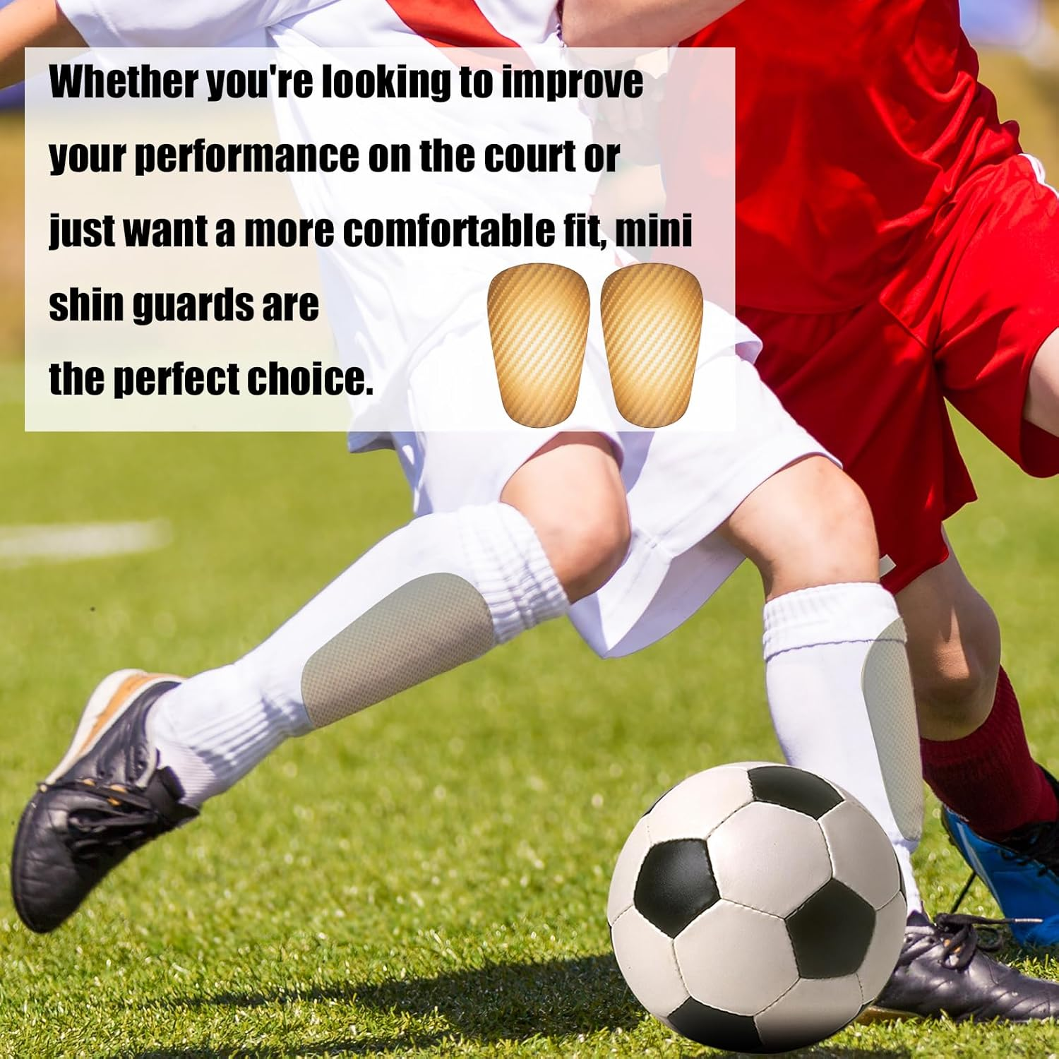 2Pcs Extra Mini Soccer Shin Guards, 3.94X2.36 Inch Miniature Football Shin Pads Small Shin Guards Youth & Adults Tiny Protective Equipment for Kids Boys Girls Women Men (Yellow)