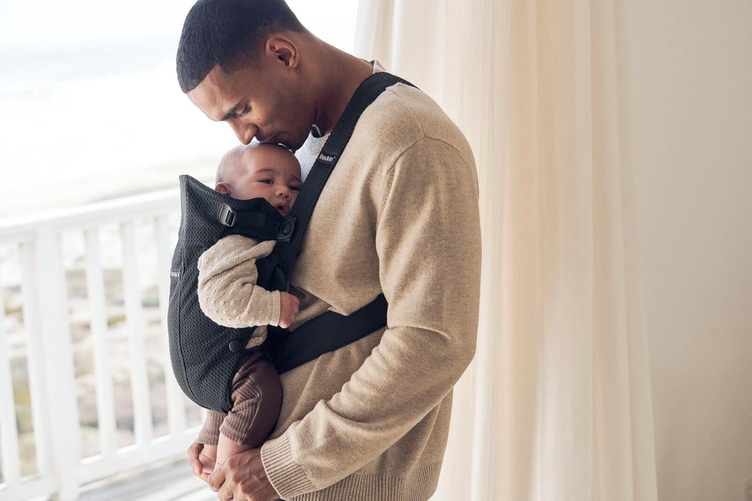 Baby Bjorn Baby Carrier, Mini Air, Black image number 2