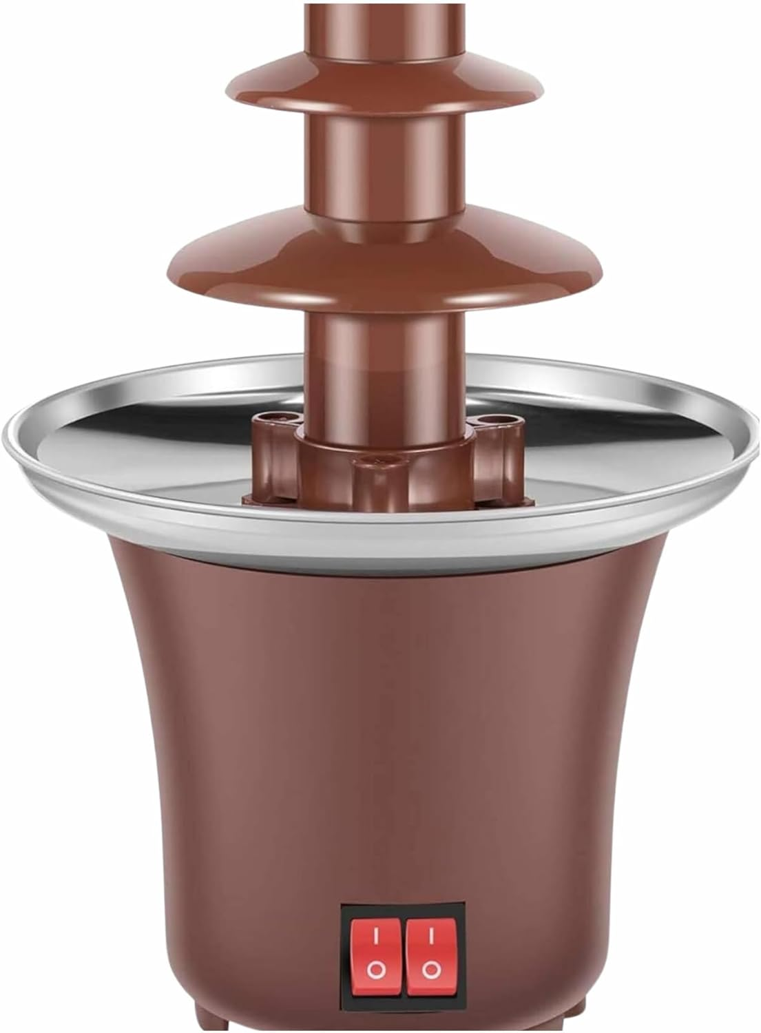 NEST FIT | Chocolate Fountain | 3-Tier Stainless Steel Chocolate Fondue Fountain Set for Parties & Home Use | Perfect for Chocolate, Cheese, Hot Sauce & Melting Fondue | Large Pot for Hot Chocolate image number 3