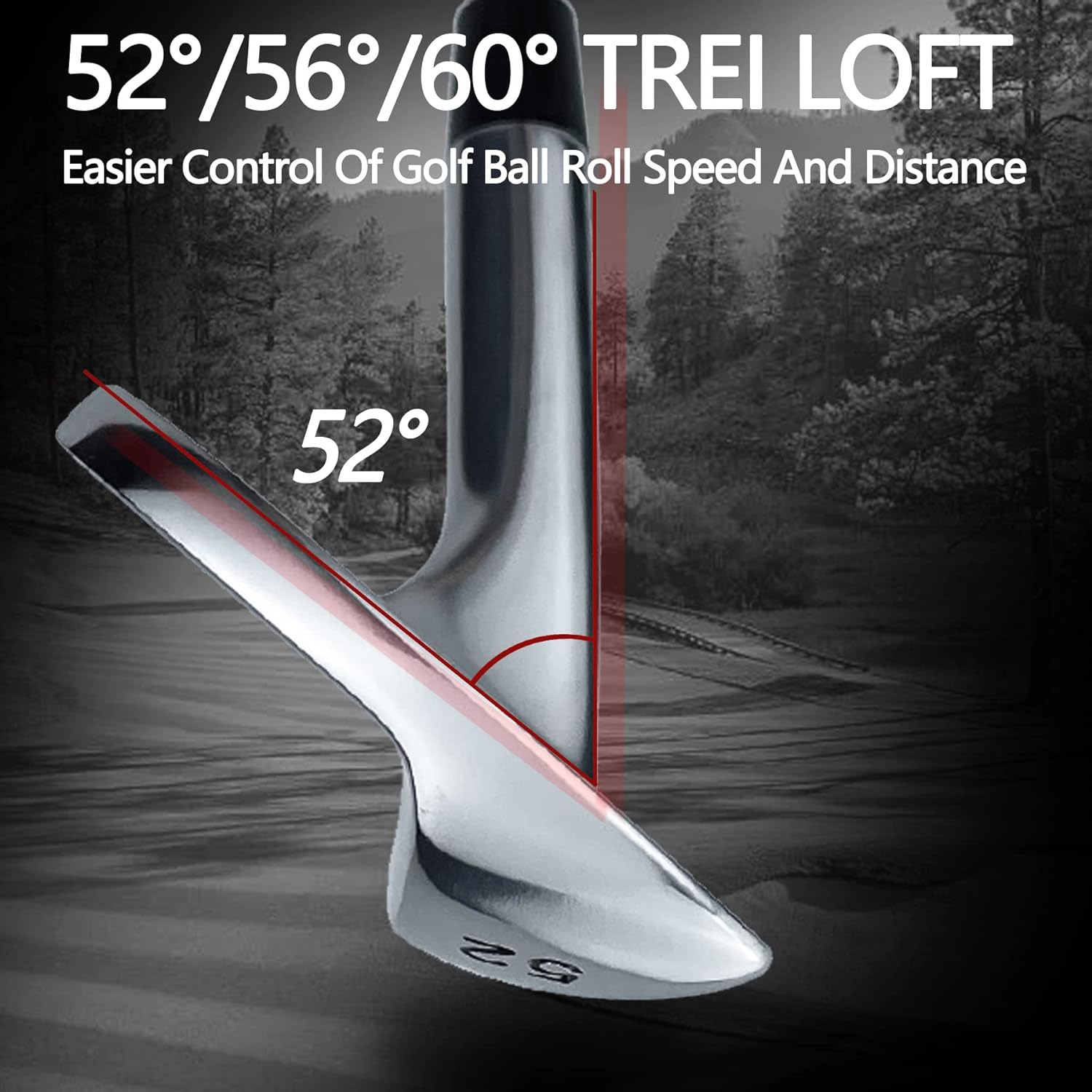 Wedge Set - 52&deg;, 56&deg;,60&deg; Degree Wedge Right Hand -Gap Wedge and Sand Wedge and LOB Wedge - POSSOT Golf image number 1