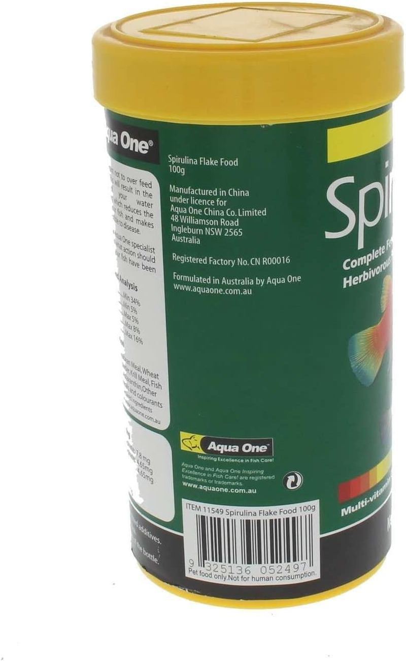 Spirulina Flake Fish Food 100G 11549 Fish Tank Aquarium Aqua One image number 4