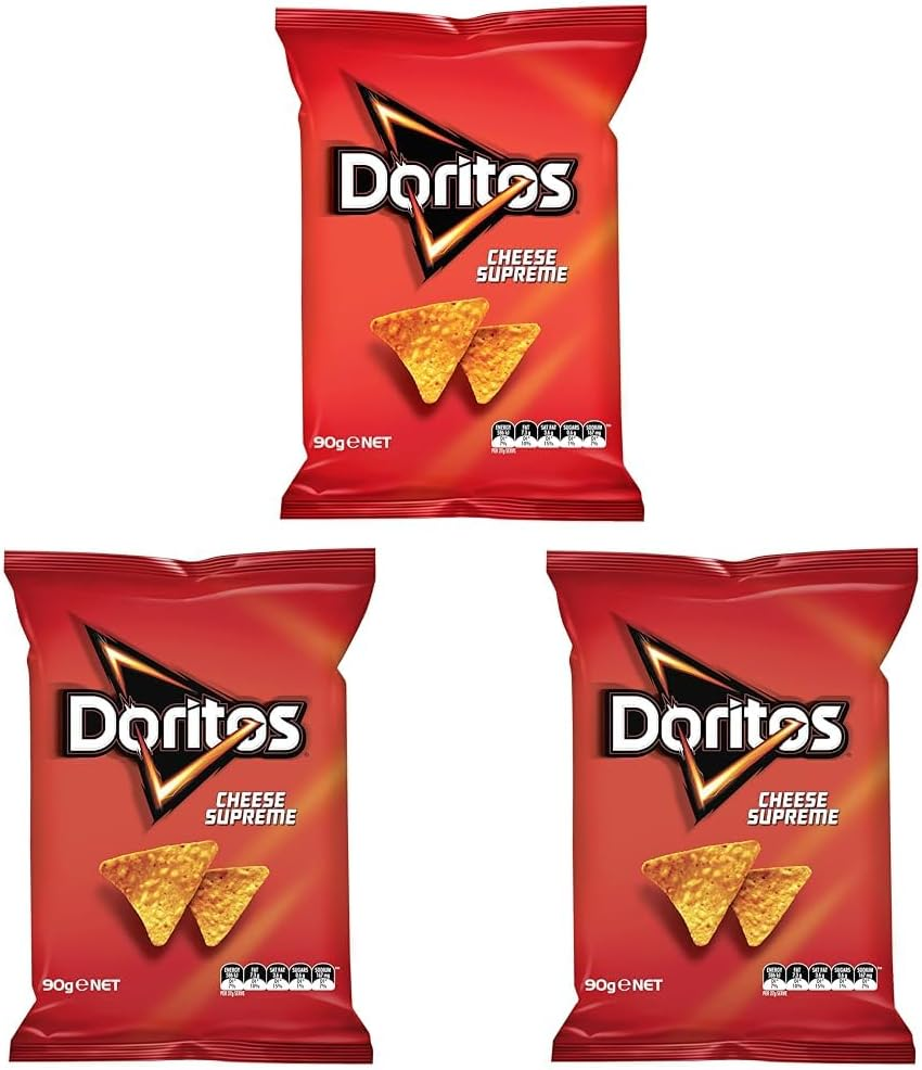 Doritos Corn Chips Snack Pack Cheese Supreme 90G image number 1