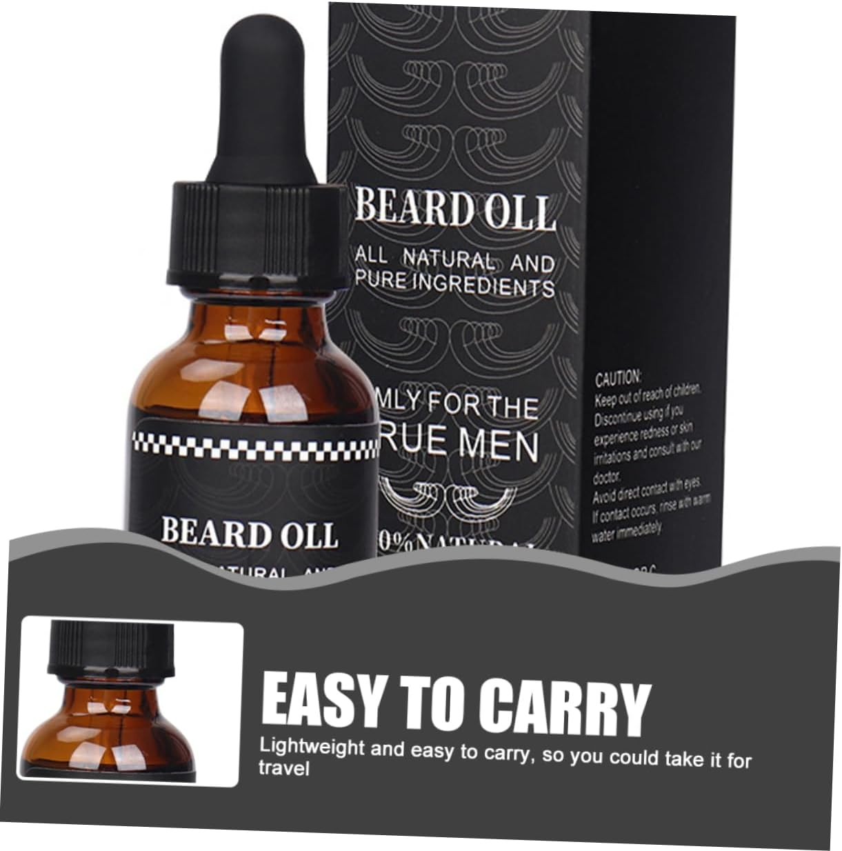 Beard Oil Set Jojoba Castor Jamaican Black Castor Burdock Root Beard Moisturizer Essential Oil for Men image number 3