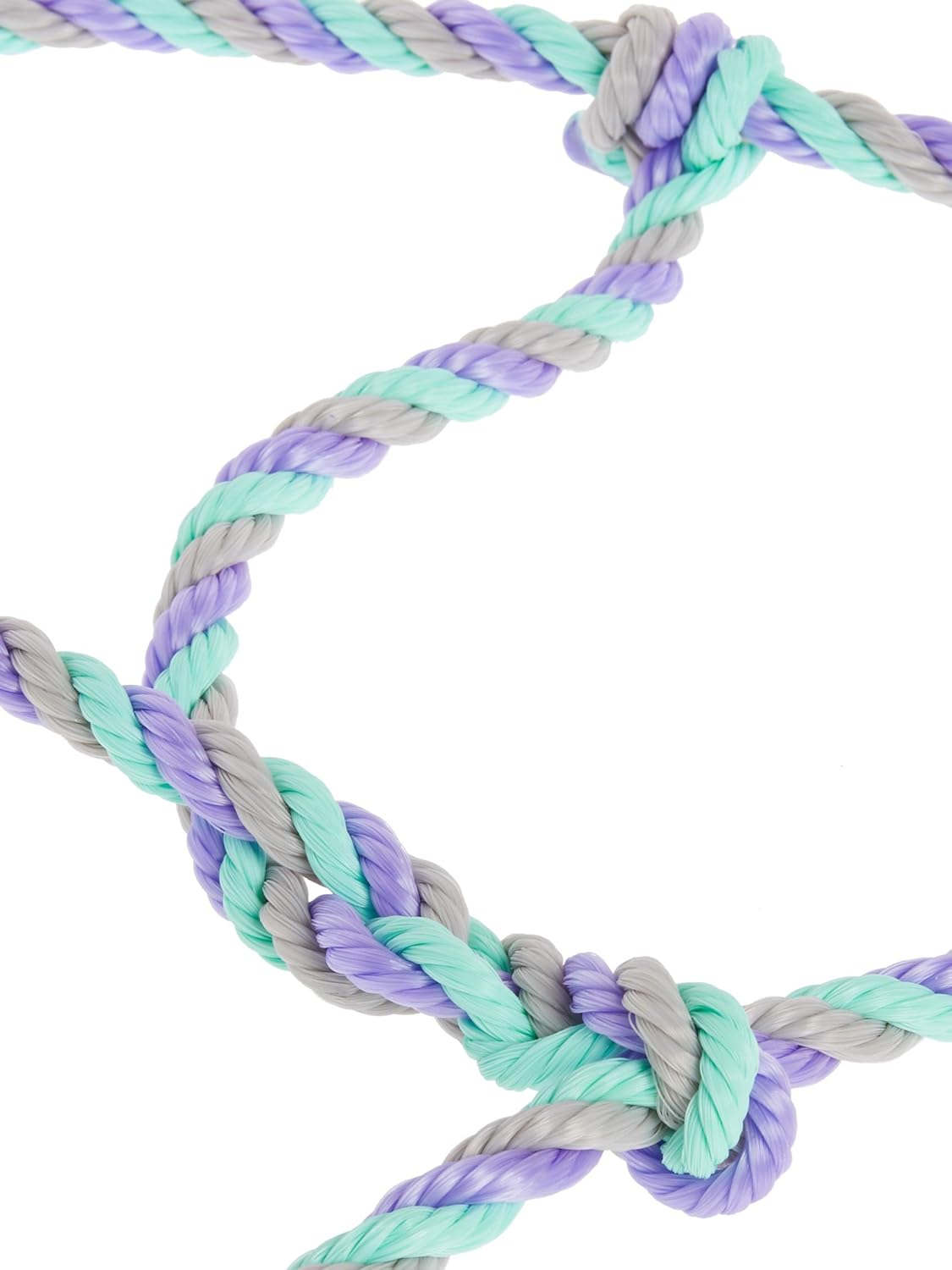 Weaver Leather Livestock Cattle Rope Halter Gray/Lavender/Mint, 7' image number 2